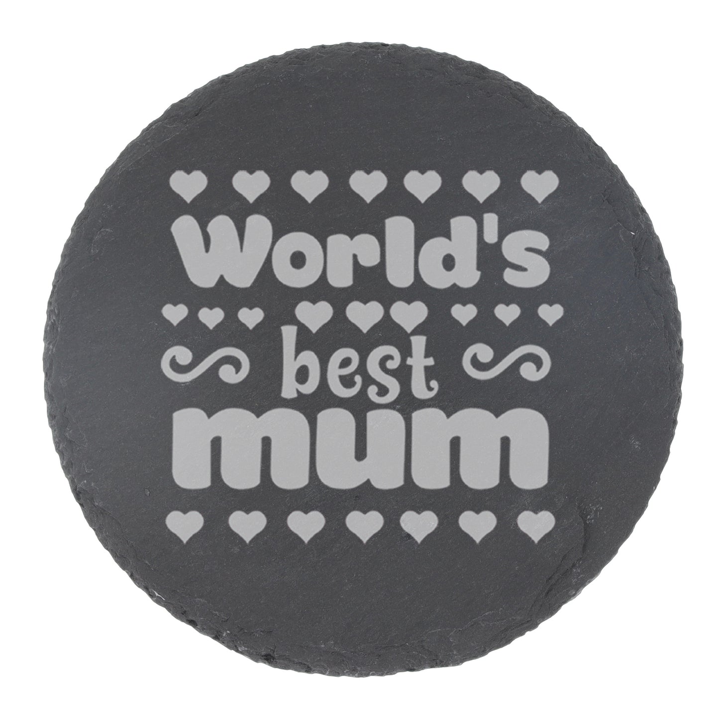 Worlds Best Mum Engraved Beer Glass and/or Coaster Set - Always Looking Good -