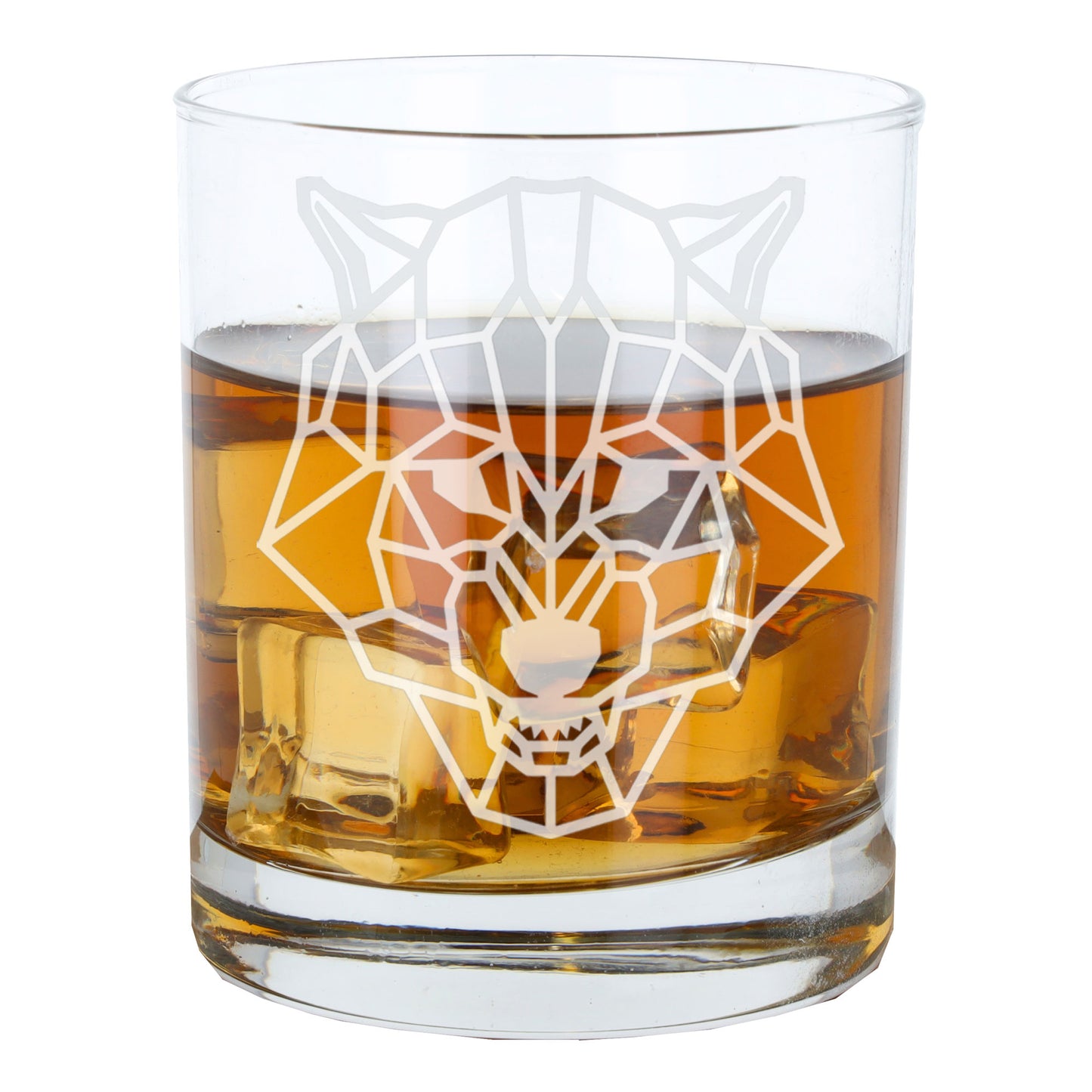 Wolf Engraved Whisky Tumbler Glass For Wolf Lovers - Always Looking Good -