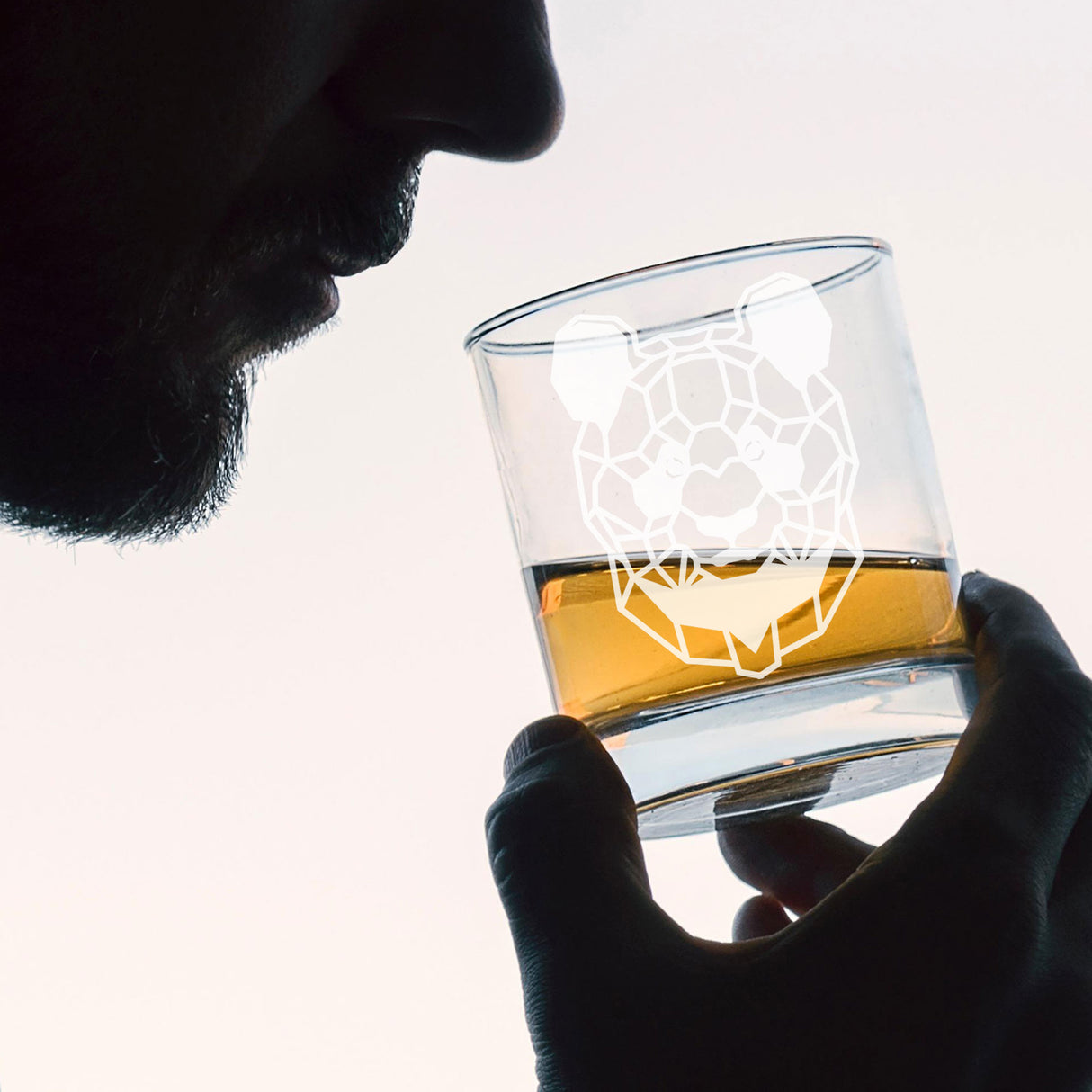 Panda Engraved Whisky Glass - Always Looking Good -