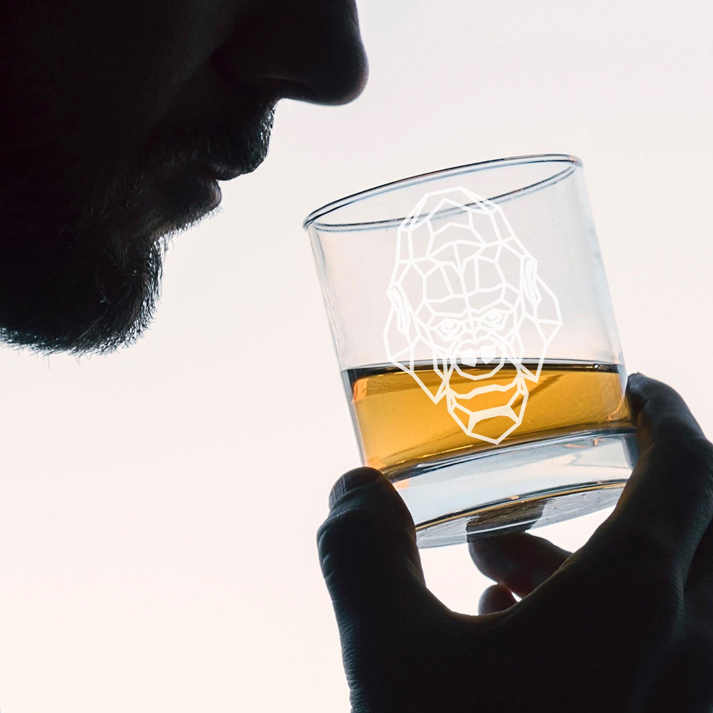 Gorilla Engraved Whisky Glass - Always Looking Good -