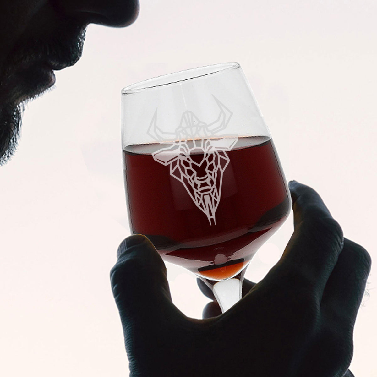 Buffalo Engraved Wine Glass - Always Looking Good -
