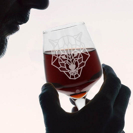 Wolf Engraved Unique Wine Glass For Wolf Lovers - Always Looking Good -