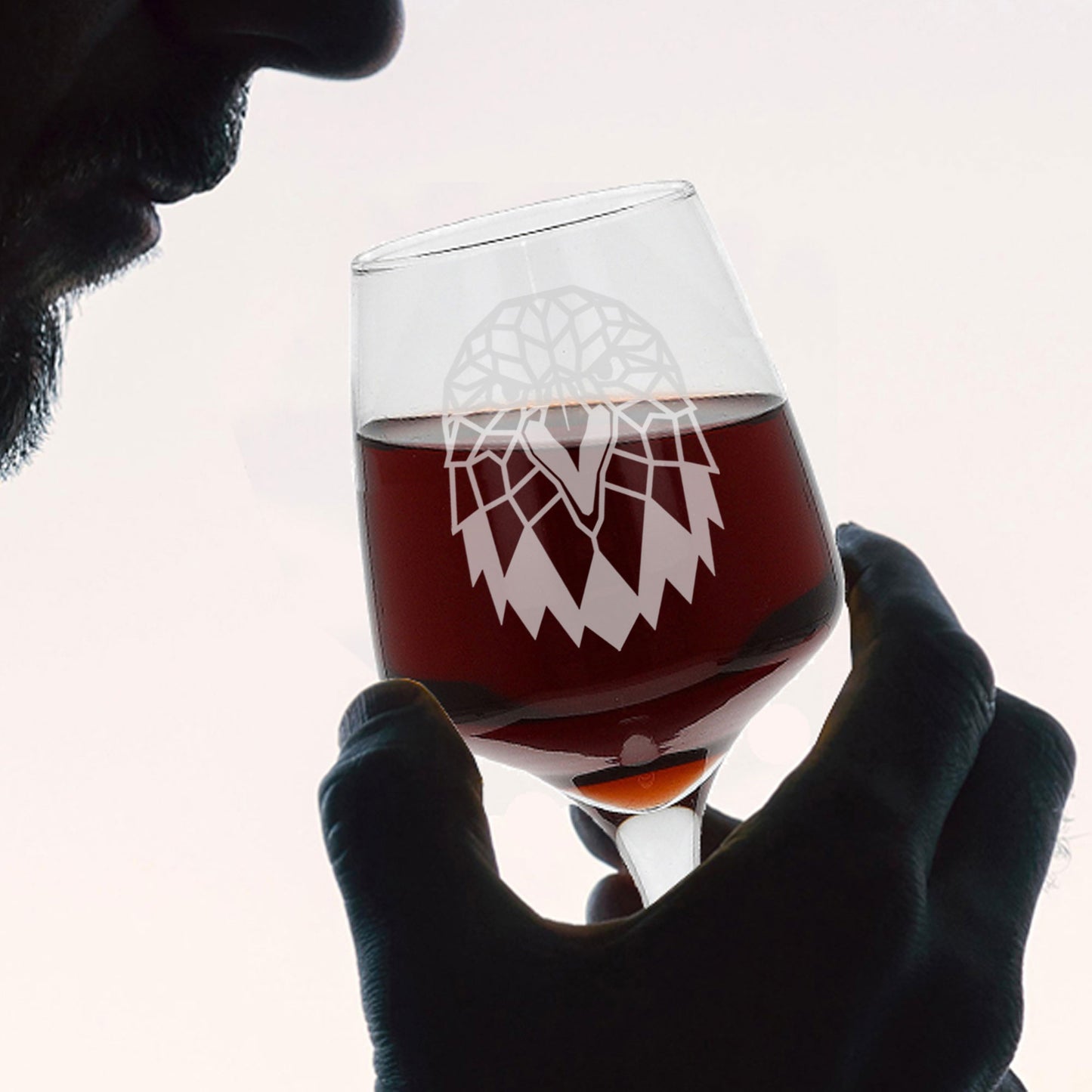 Eagle Engraved Wine Glass - Always Looking Good -