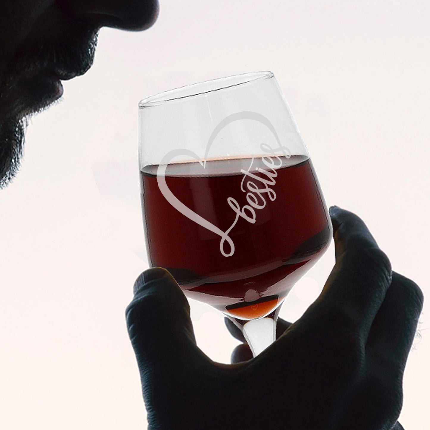 Besties Engraved Wine Glass and/or Coaster Set - Always Looking Good -