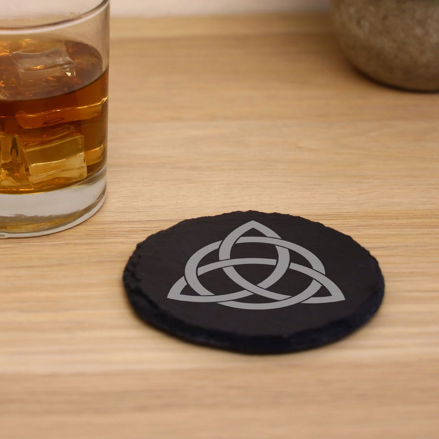 Celtic Knot Engraved Whisky Glass and/or Coaster Set - Always Looking Good -