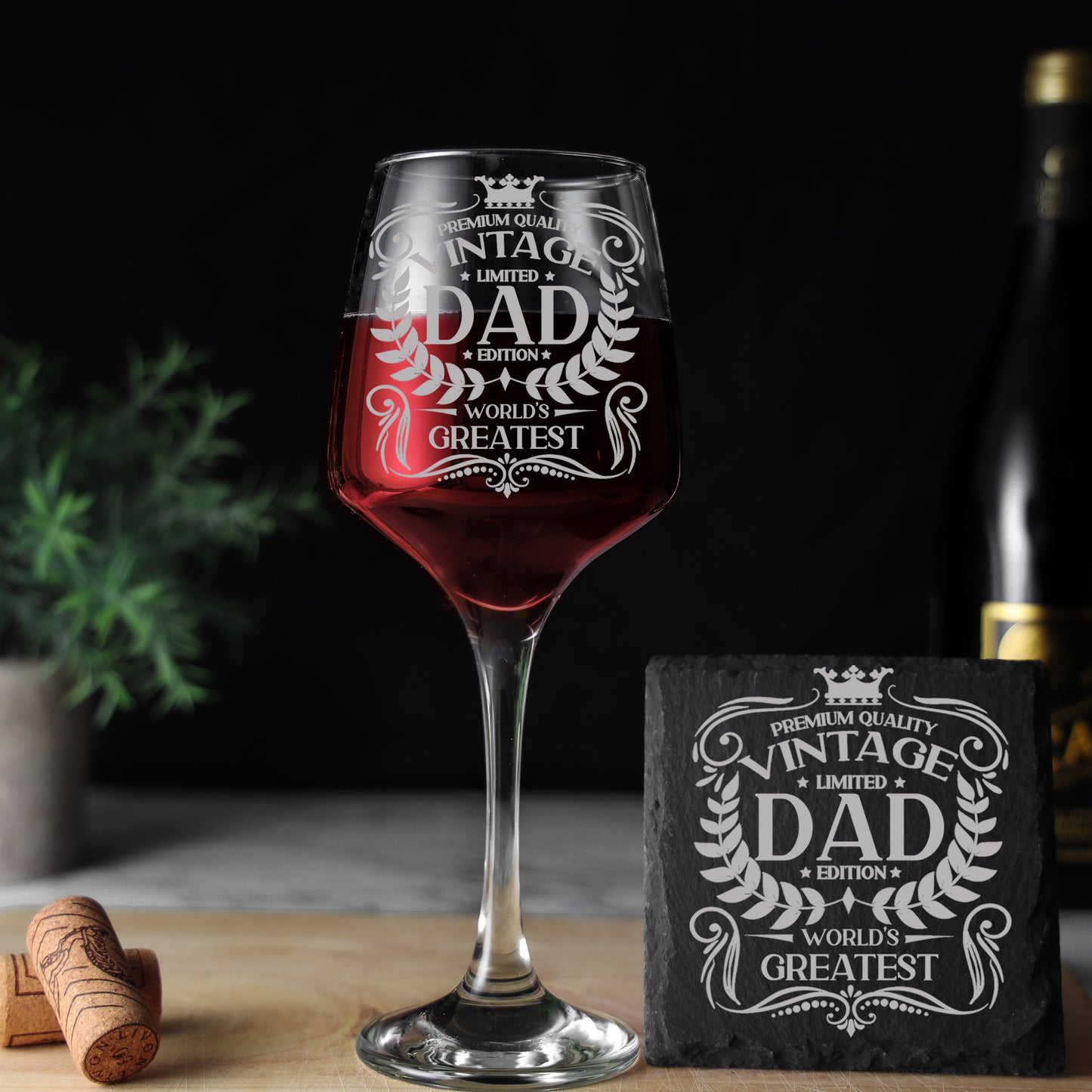 Vintage World's Greatest 'ANY RELATIVE' Engraved Wine Glass