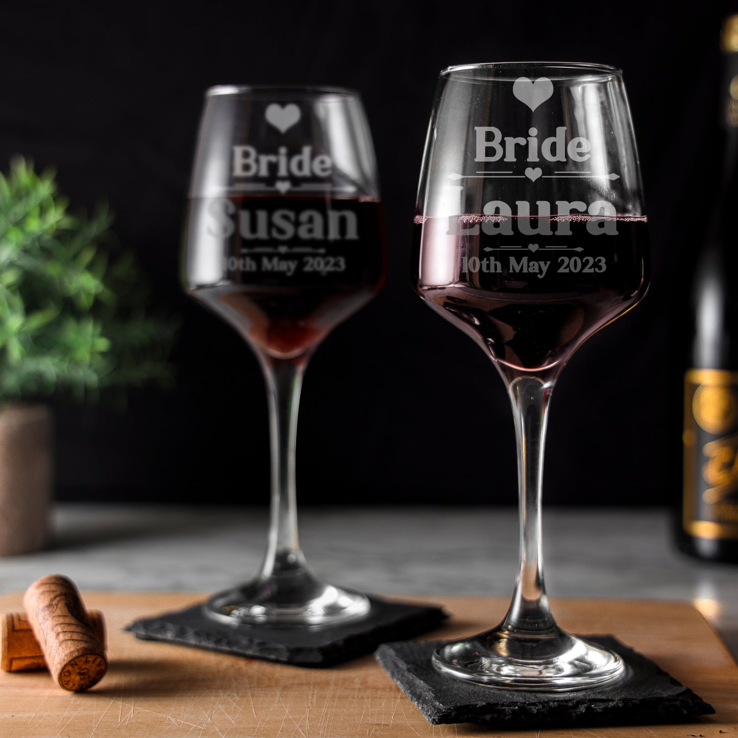 Personalised Bride & Groom Engraved Glass and/or Coaster Wedding Gift Set - Always Looking Good -