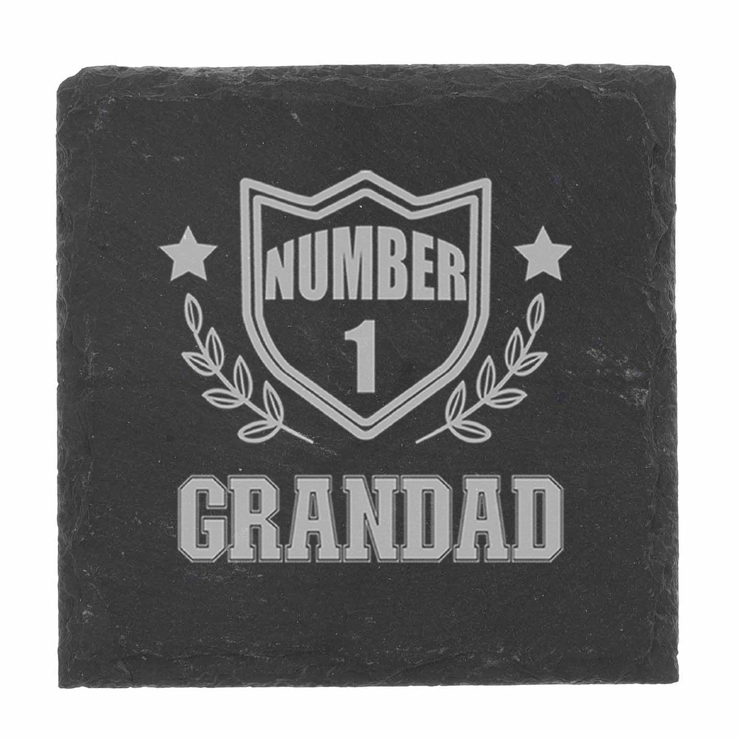 "Number 1 dad/Grandad" Engraved Pint Glass and/or coaster