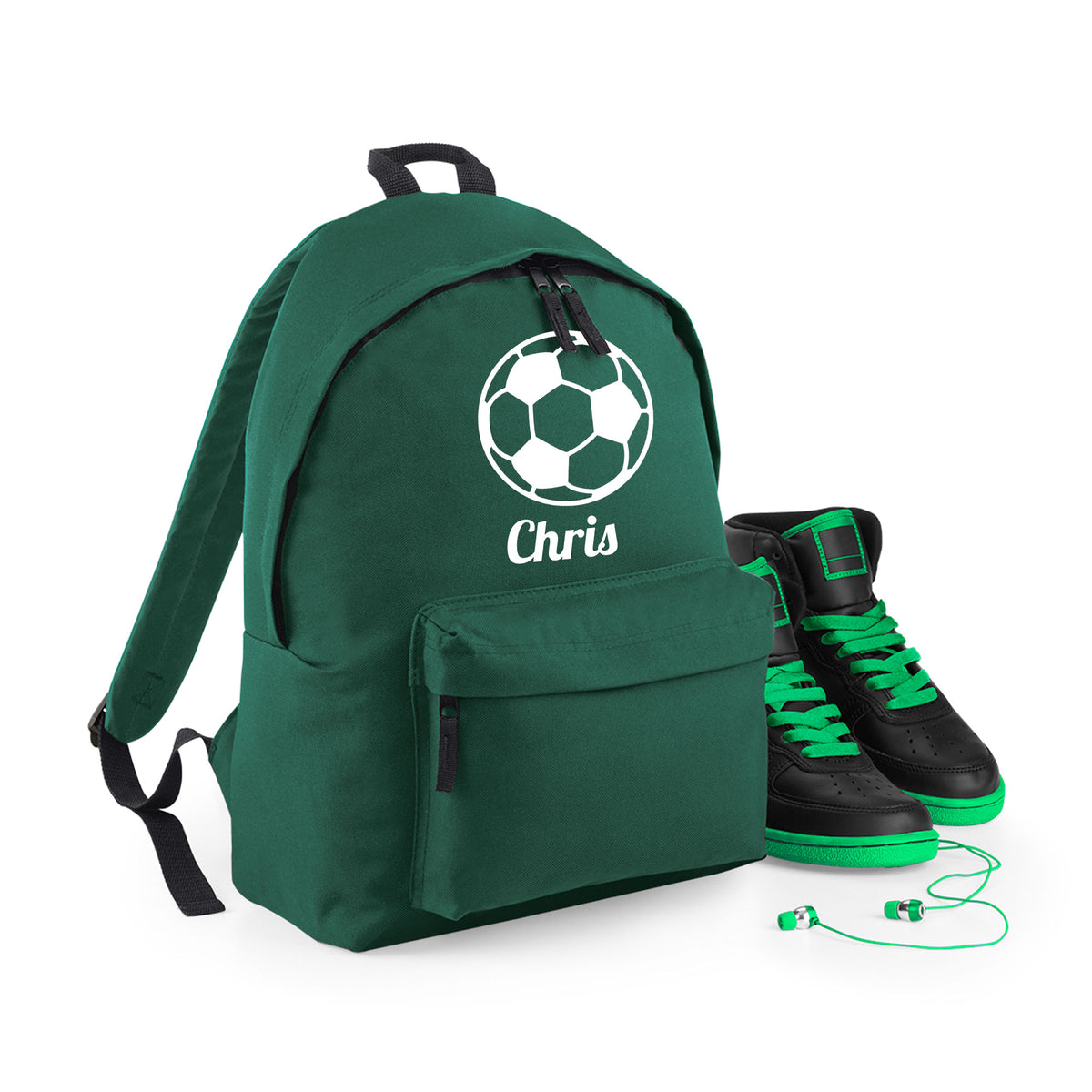 Personalised Football Backpack | Kids School Bag with Name