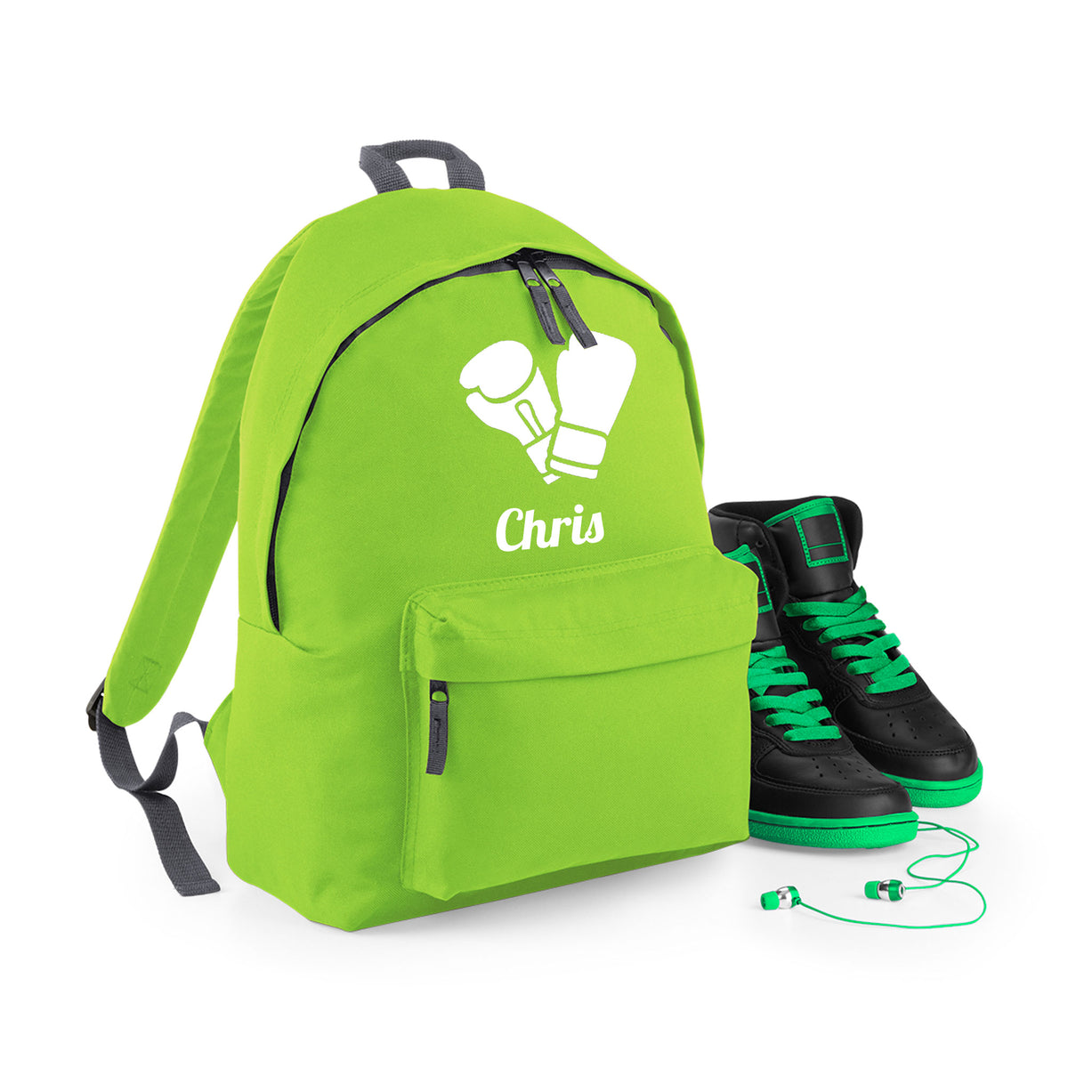 Personalised Boxing Gloves Backpack | Kids School Bag with Name