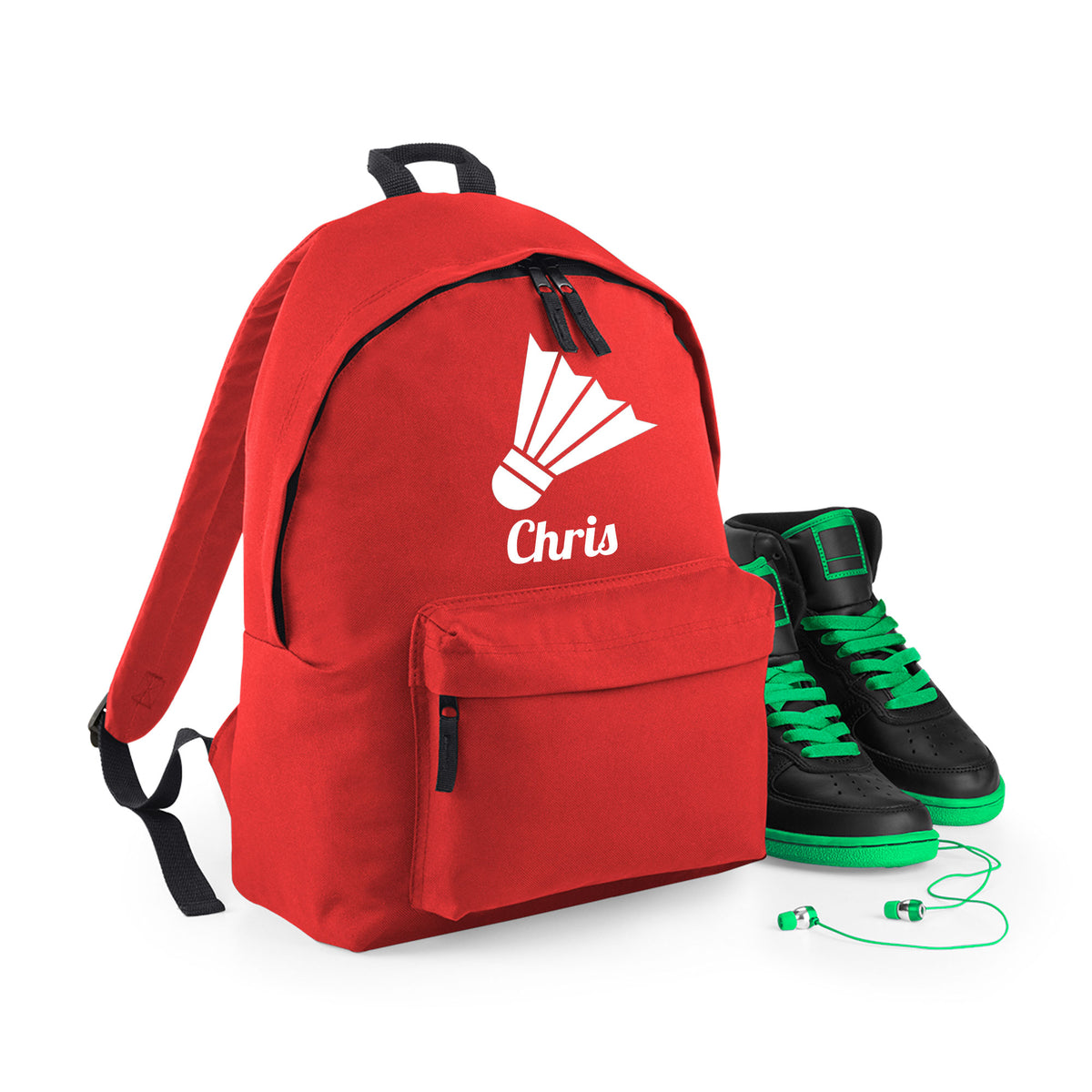 Personalised Badminton Backpack | Kids School Bag with Name