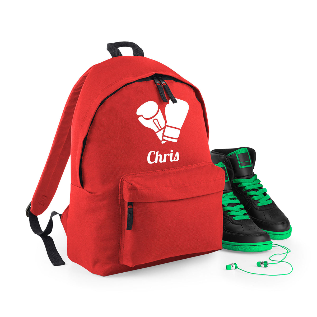 Personalised Boxing Gloves Backpack | Kids School Bag with Name
