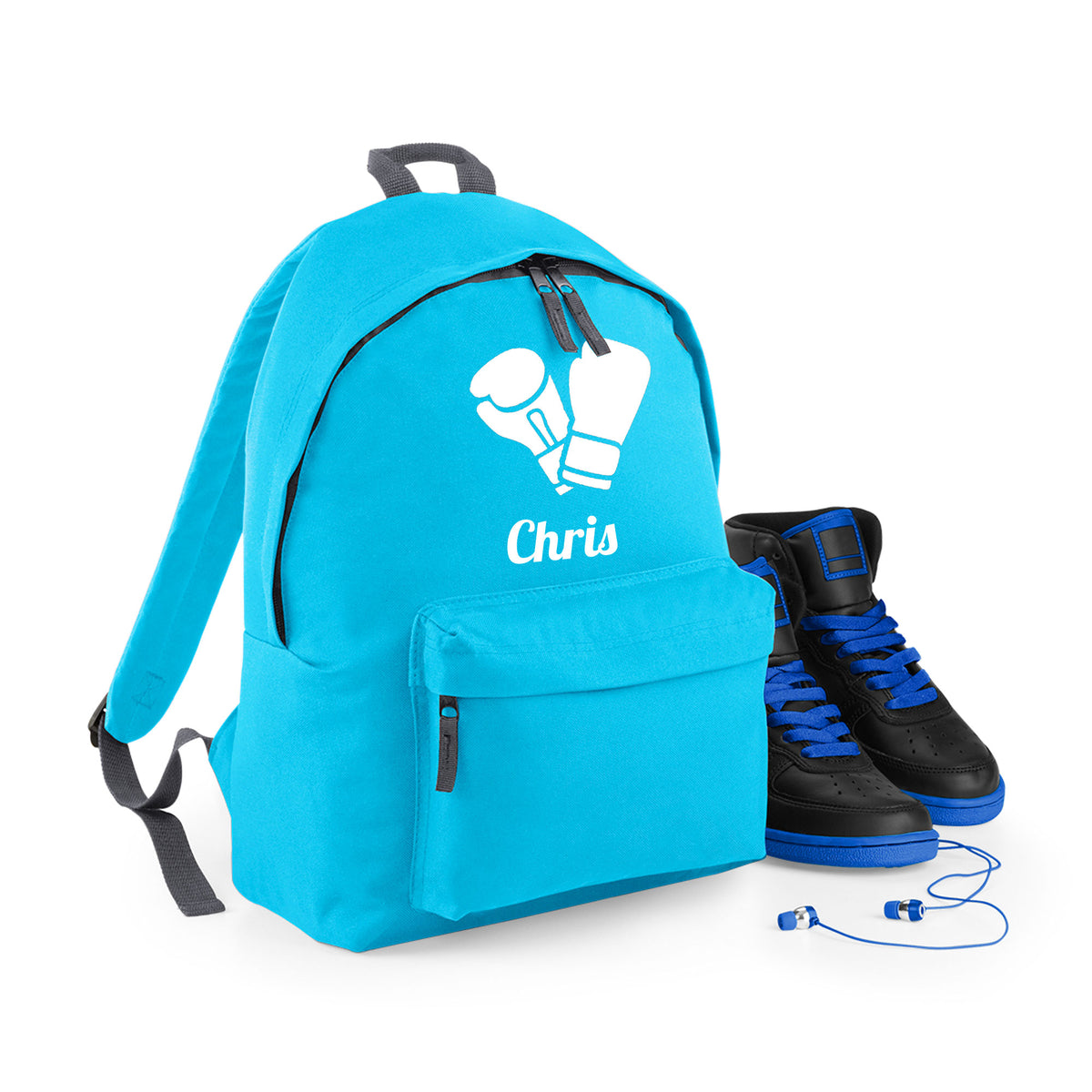 Personalised Boxing Gloves Backpack | Kids School Bag with Name