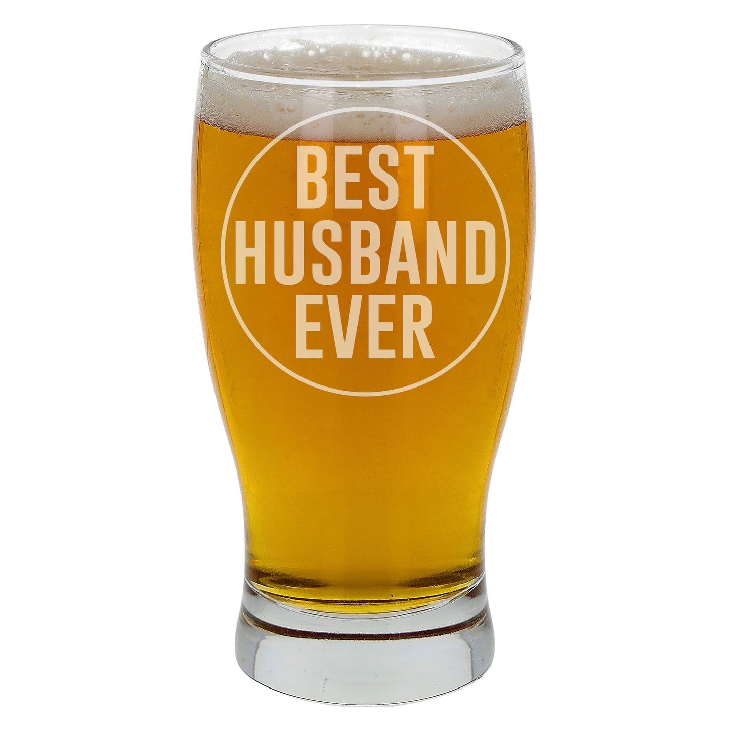 Best Husband Ever Engraved Beer Pint Glass and/or Coaster Set - Always Looking Good - gift for him