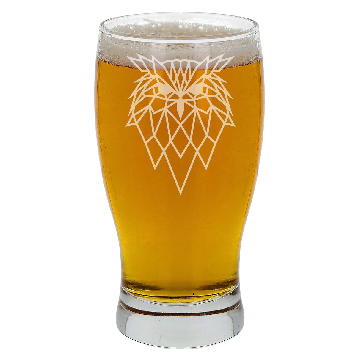 Owl Engraved Beer Pint Glass - Always Looking Good -