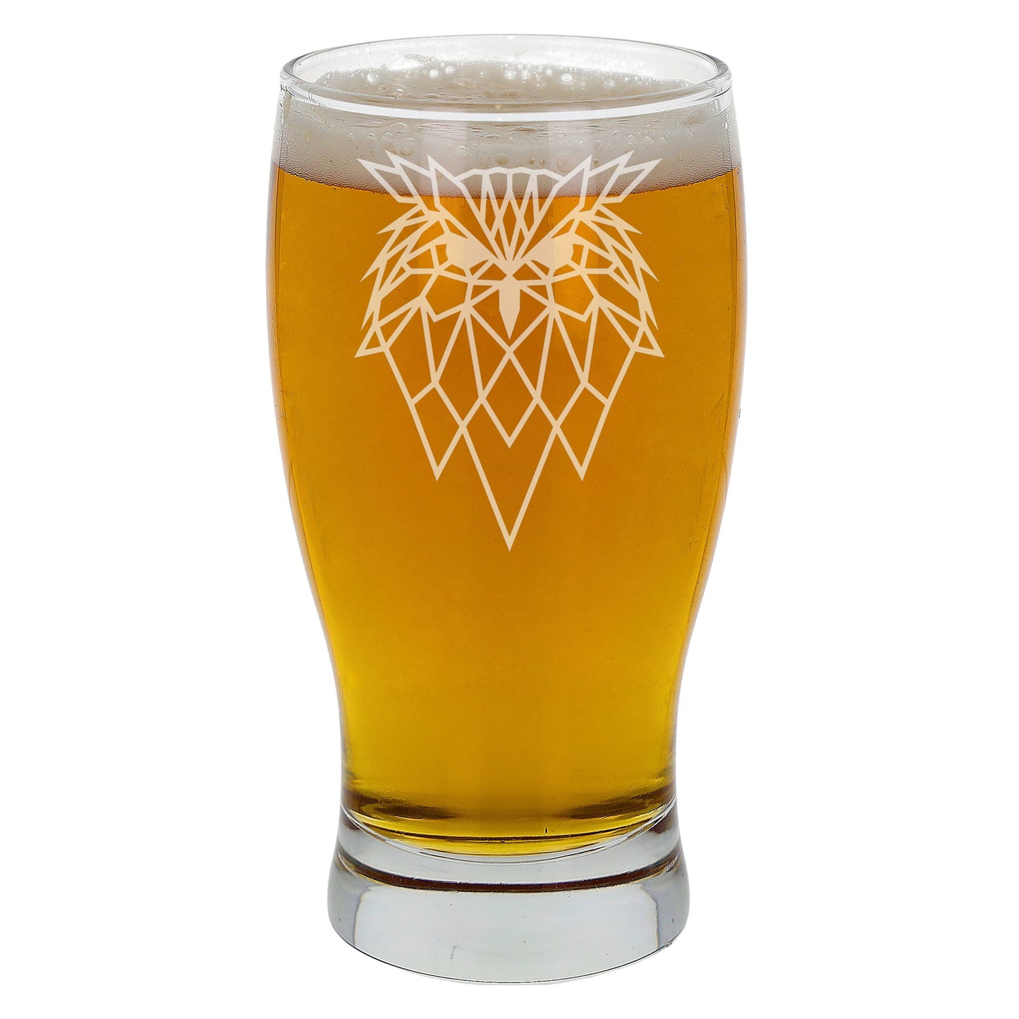 Owl Engraved Beer Pint Glass - Always Looking Good -