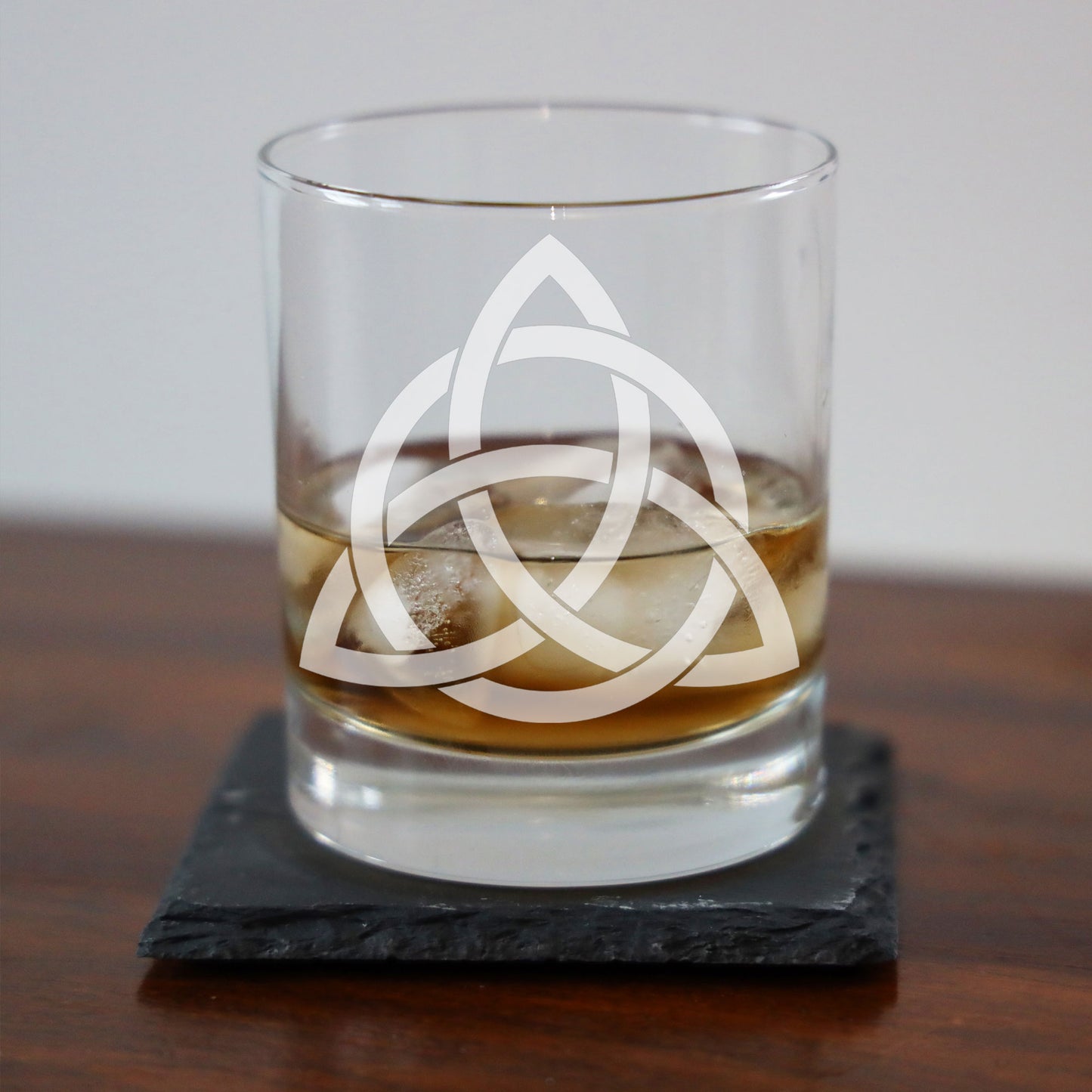 Celtic Knot Engraved Whisky Glass and/or Coaster Set - Always Looking Good -