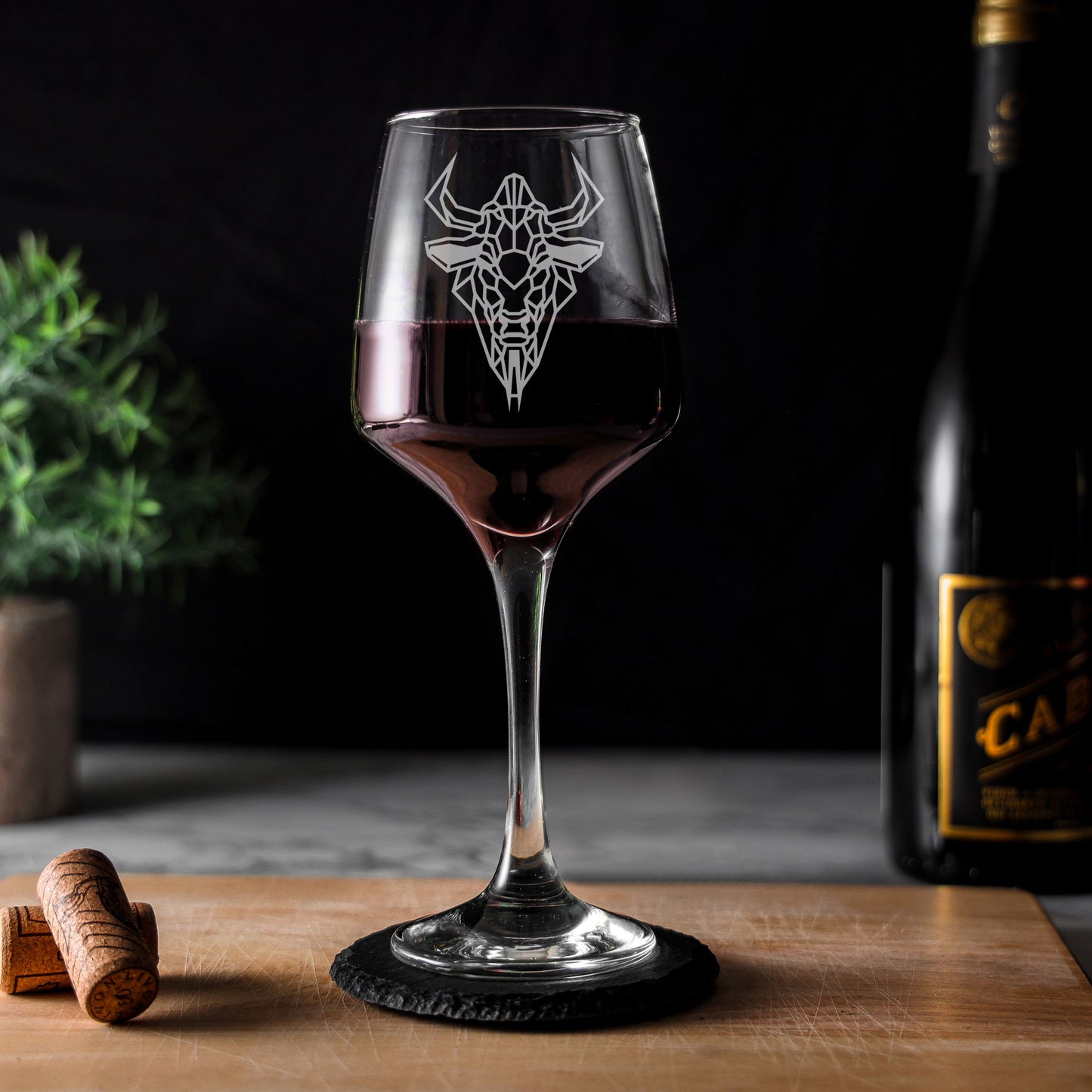 Buffalo Engraved Wine Glass - Always Looking Good - wine glass engraved