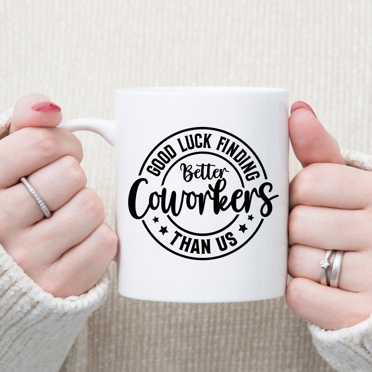 Good Luck Finding Better Coworker Than Us Ceramic Mug – Colleague Leaving Gift