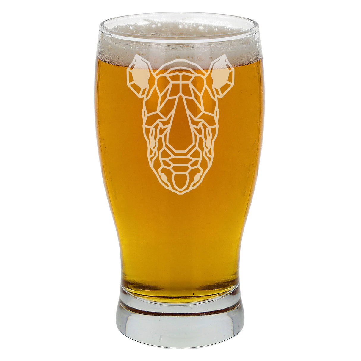 Rhino Engraved Pint Glass For Rhino Lovers - Always Looking Good -