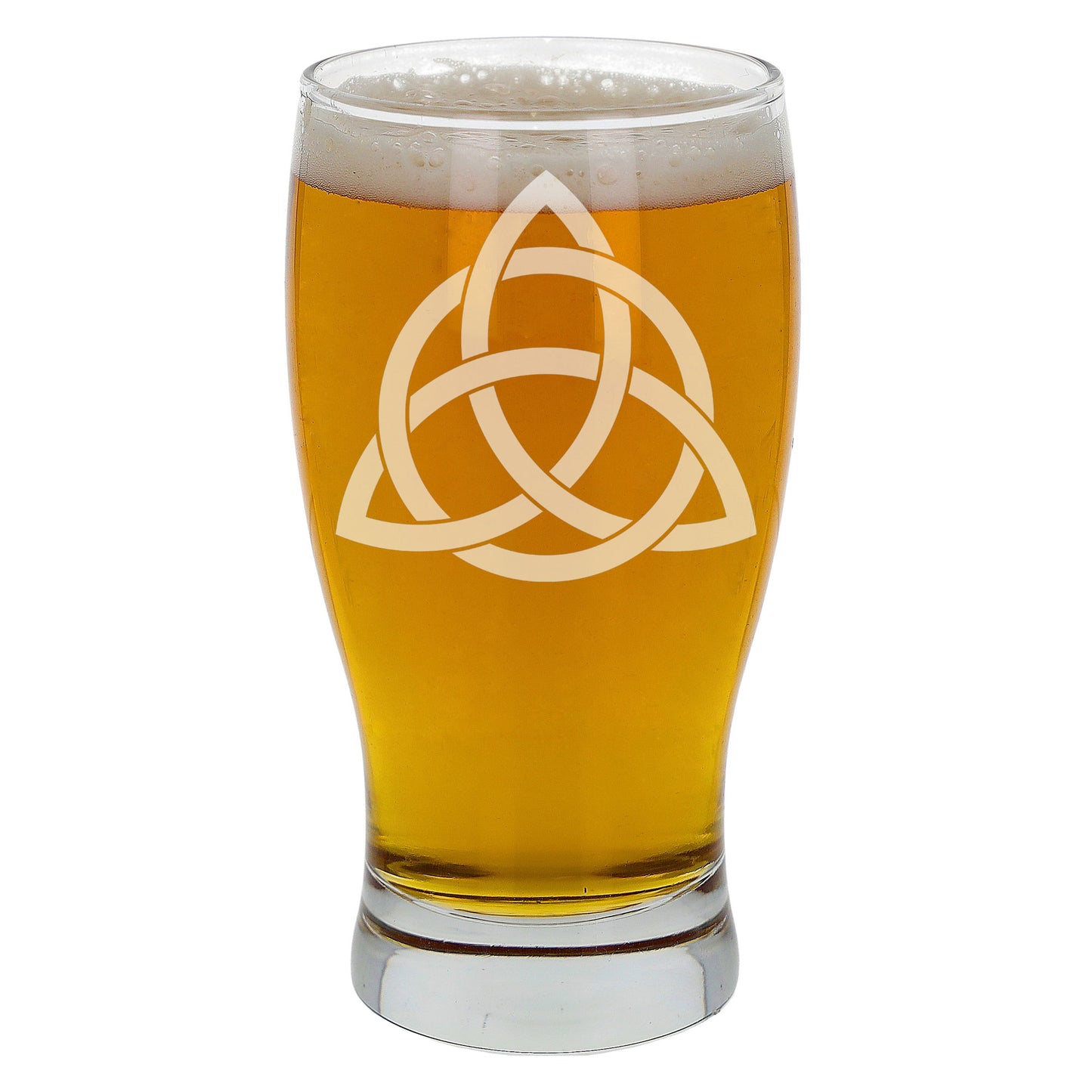 Celtic Knot Engraved Beer Pint Glass and/or Coaster Set - Always Looking Good - Beer Glass Only engraved pint beer glasses