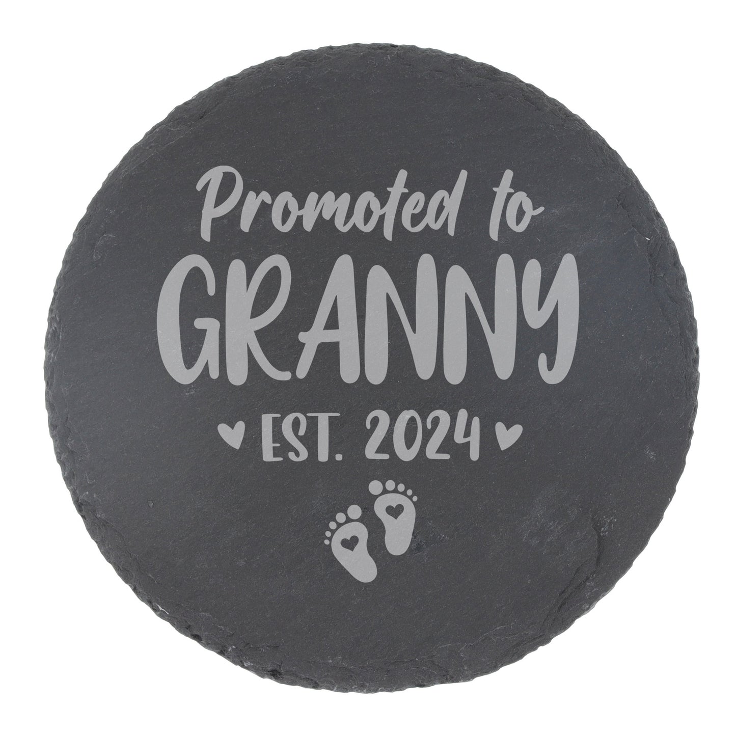 Baby Announcement Gift “Promoted To…” Engraved Pint Glass