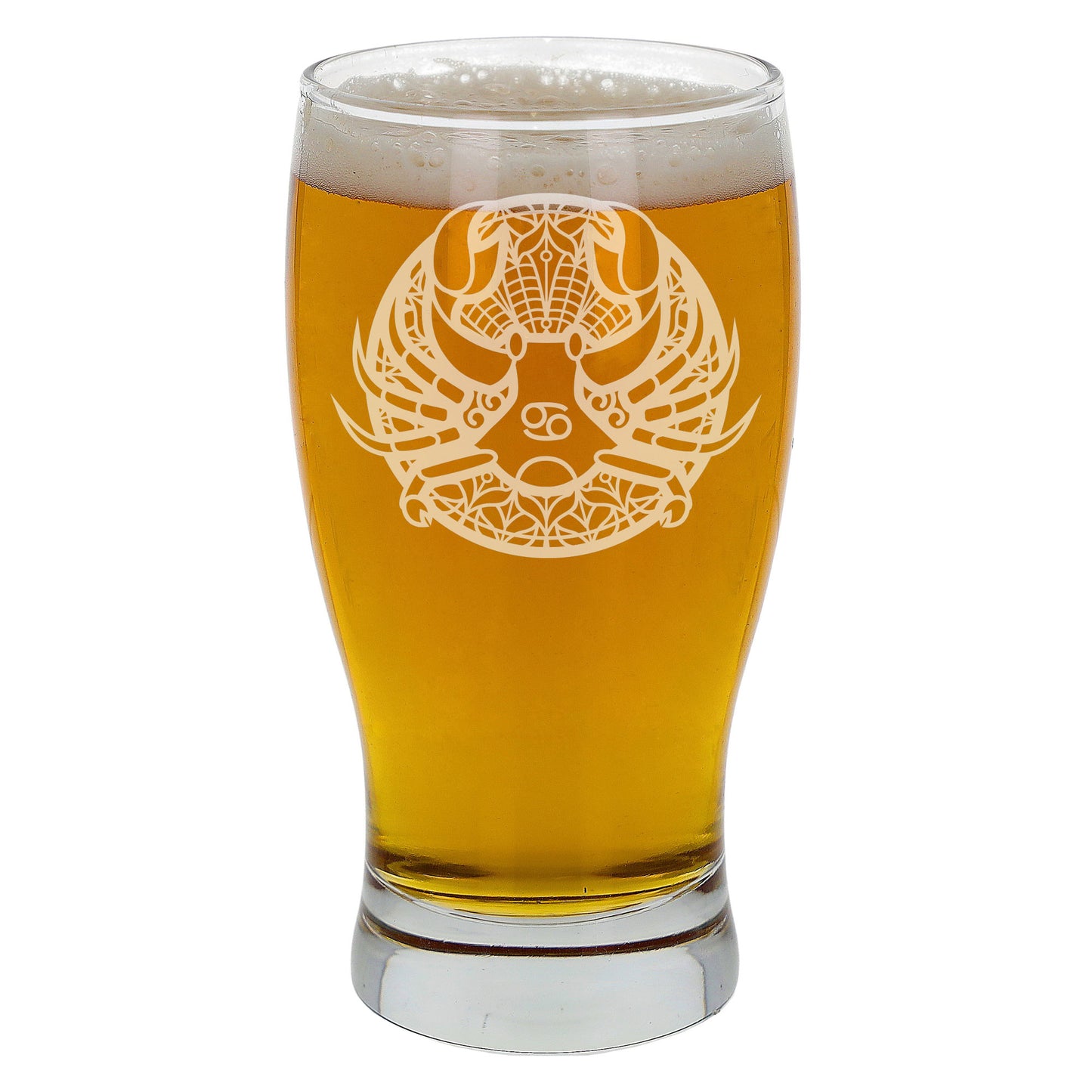 Starsign Zodiac Engraved Pint Glass and/or Coaster For Birthday Gifts