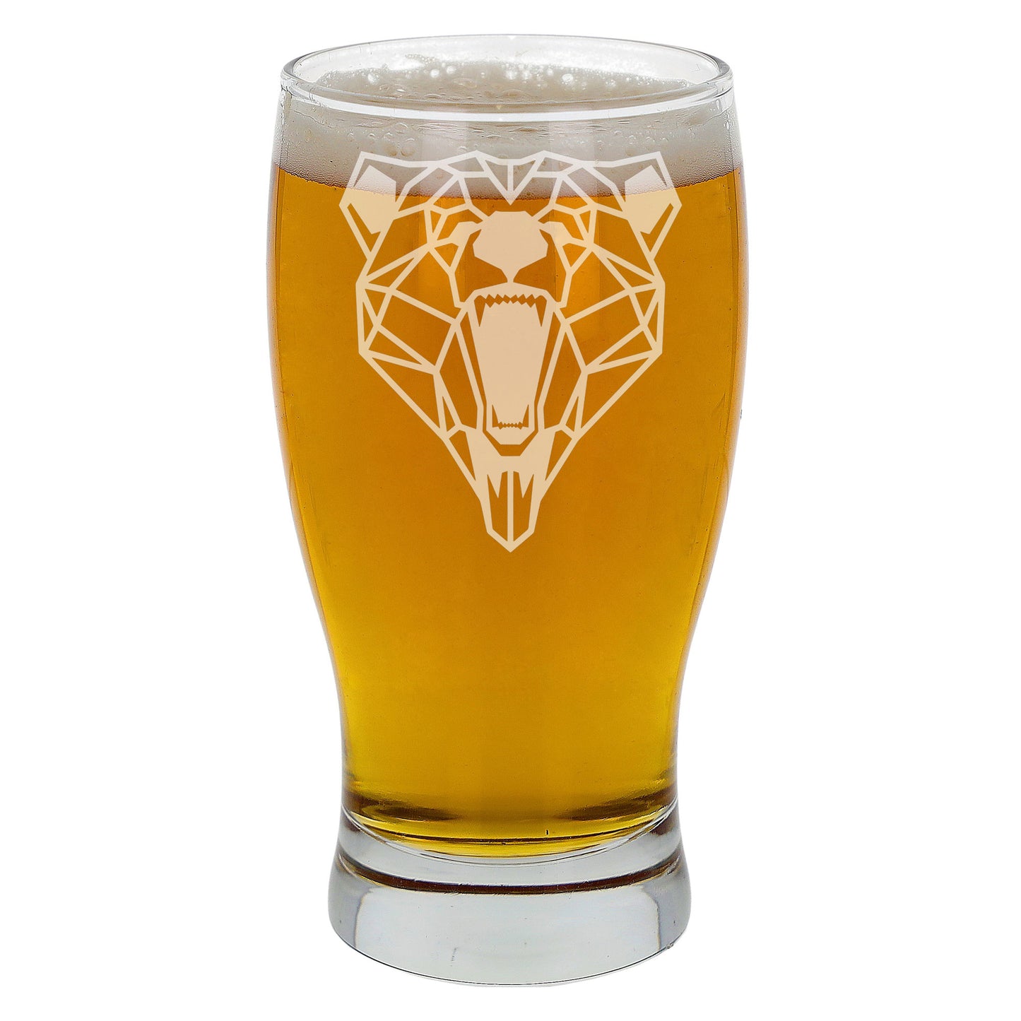 Grizzly Bear Engraved Beer Pint Glass - Always Looking Good -