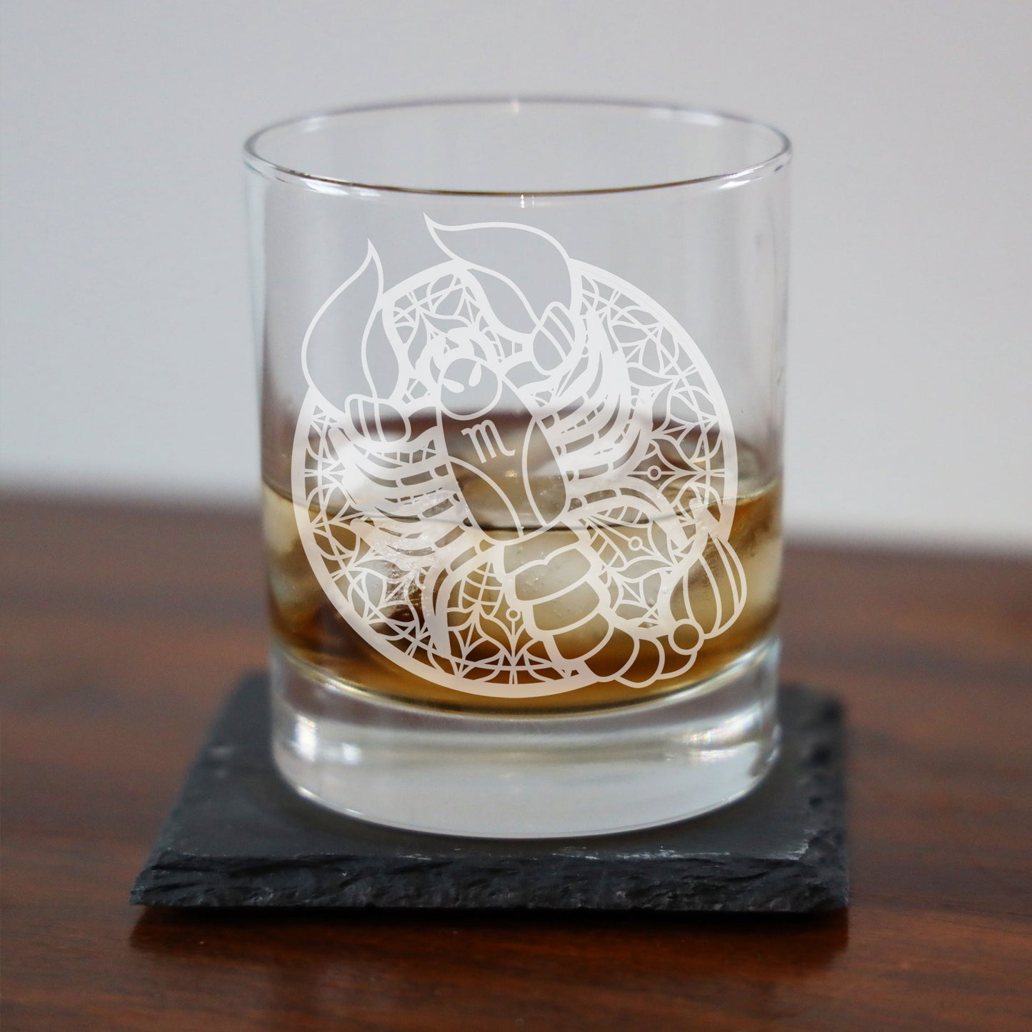 Scorpio Birthday Gifts - Scorpio Engraved Whisky Glass - Always Looking Good -