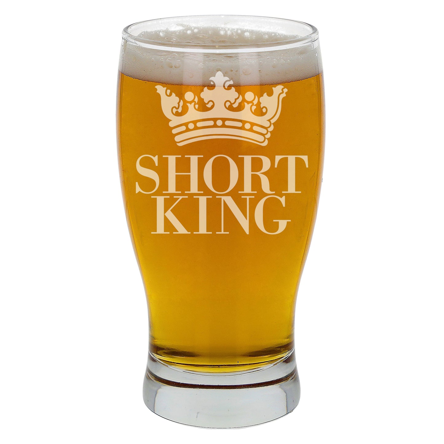 Short King Engraved Pint Glass - Always Looking Good -