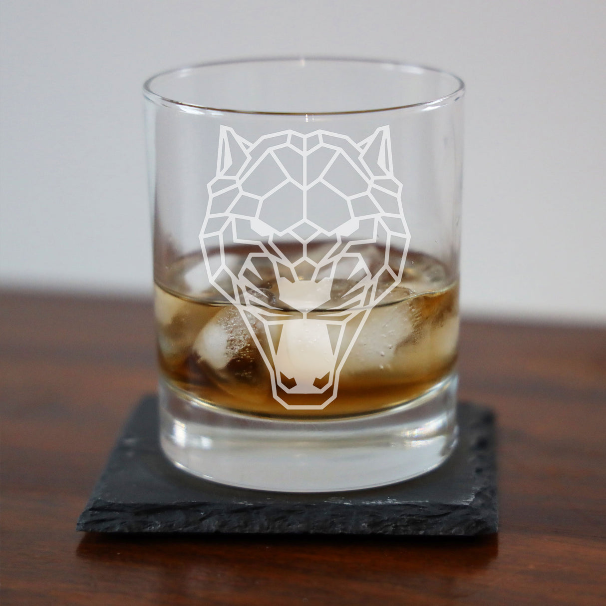 Panther Engraved Whisky Glass - Always Looking Good -