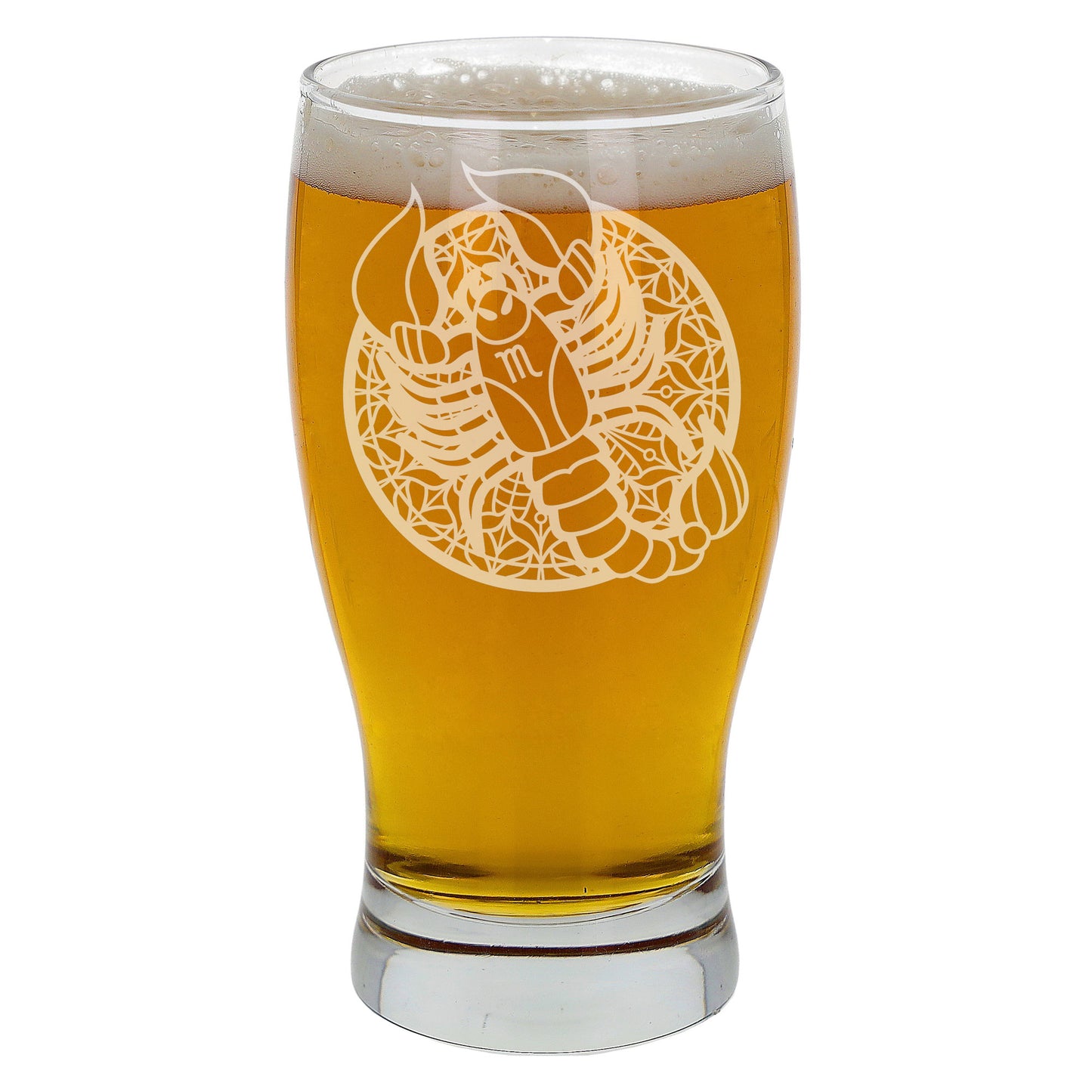 Starsign Zodiac Engraved Pint Glass and/or Coaster For Birthday Gifts