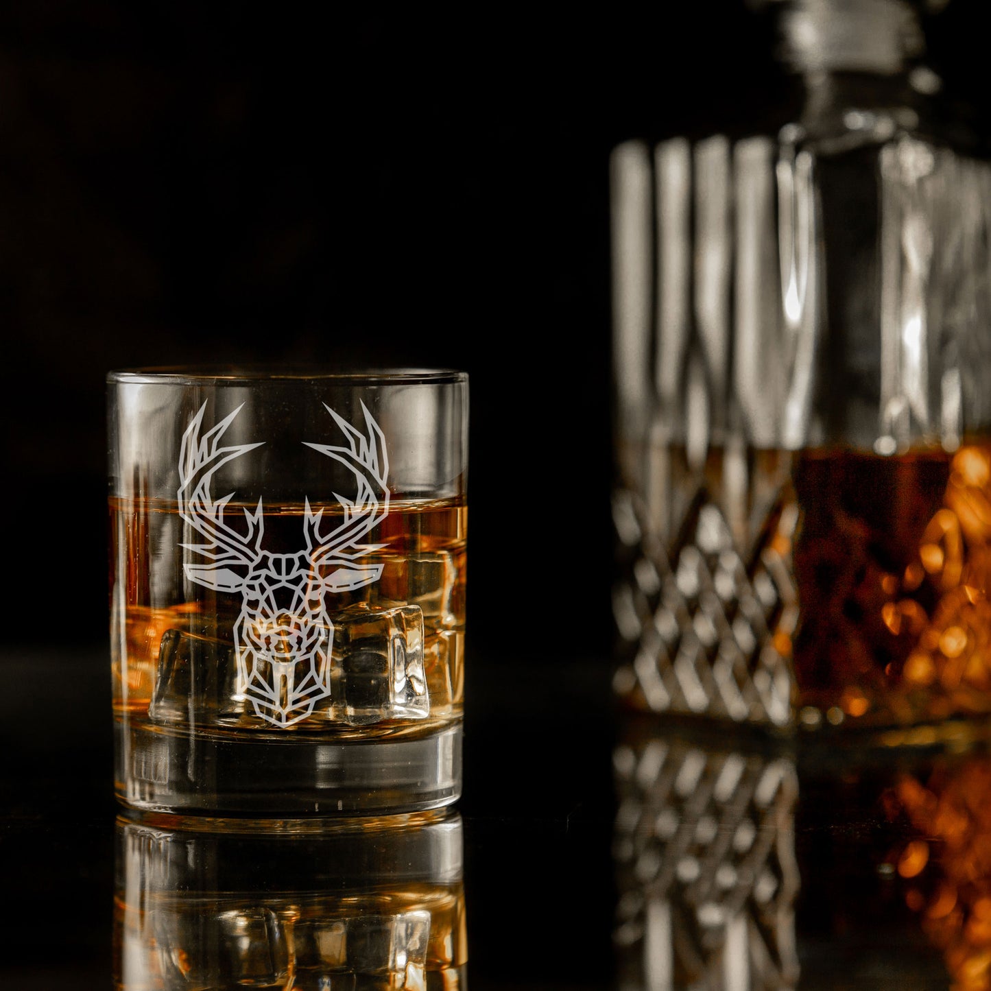 Stag Engraved Whisky Glass - Always Looking Good -