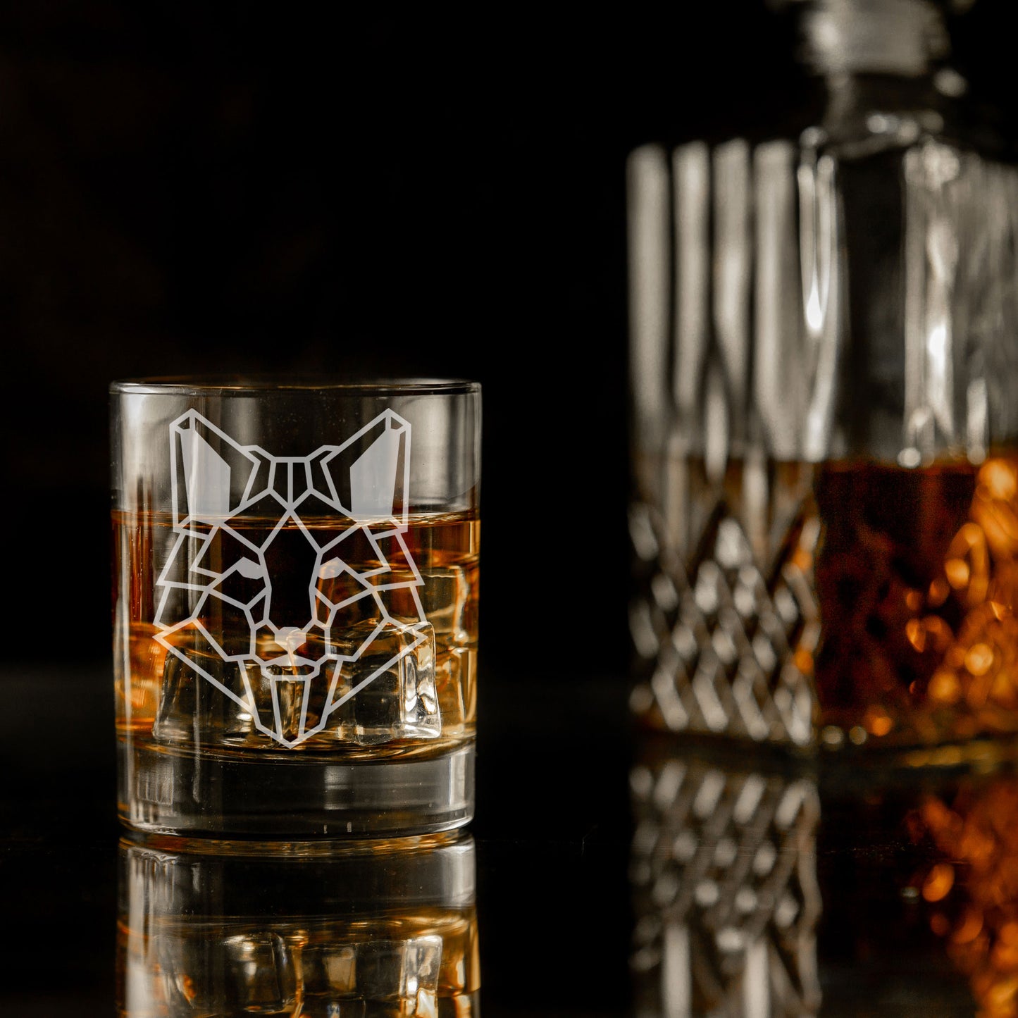 Fox Engraved Whisky Glass - Always Looking Good -