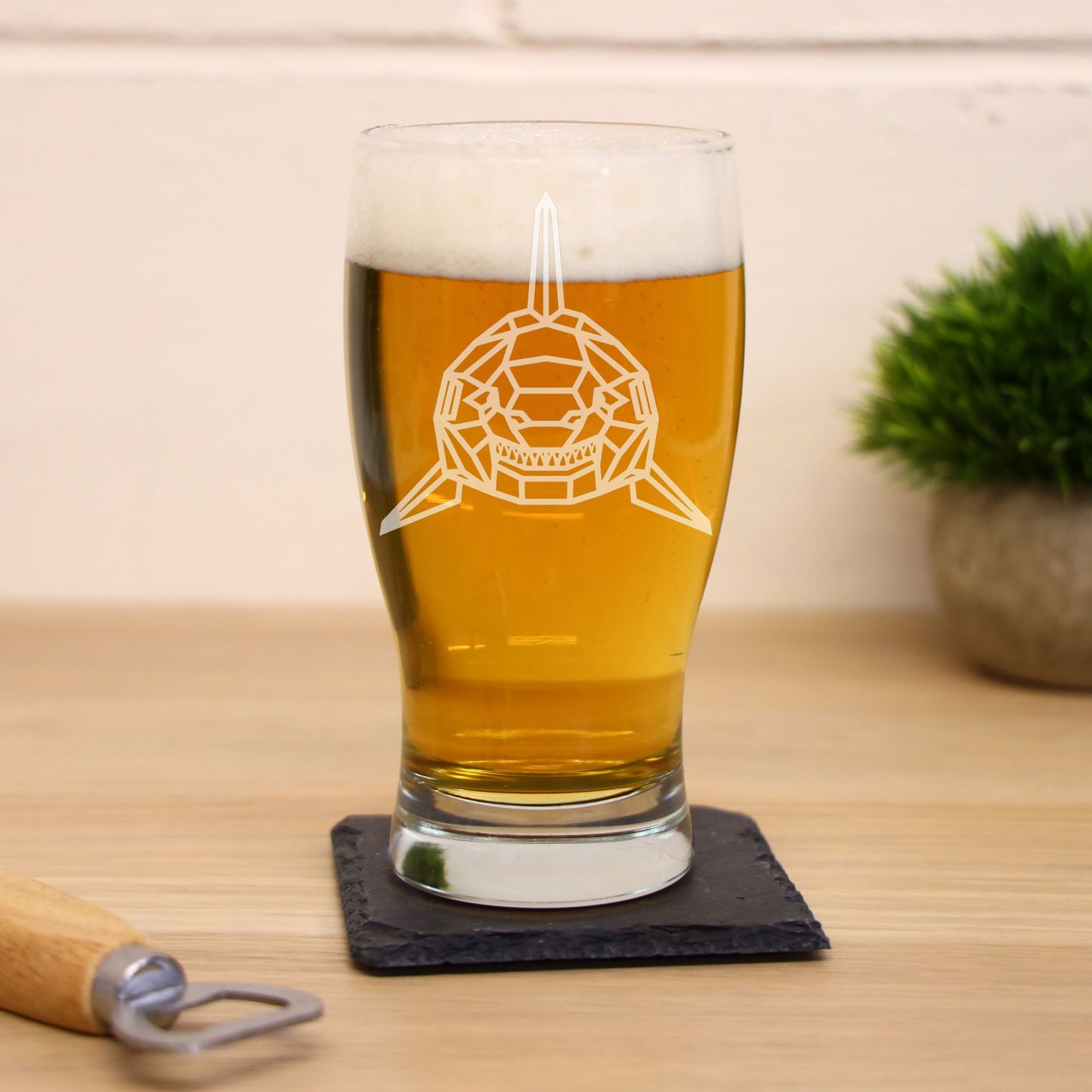 Shark Engraved Beer Pint Glass - Always Looking Good -