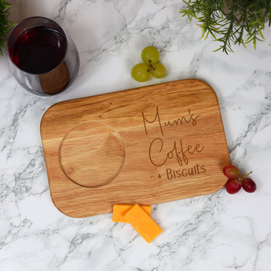 Personalised Mum’s Coffee & Biscuit Board with Optional Mug