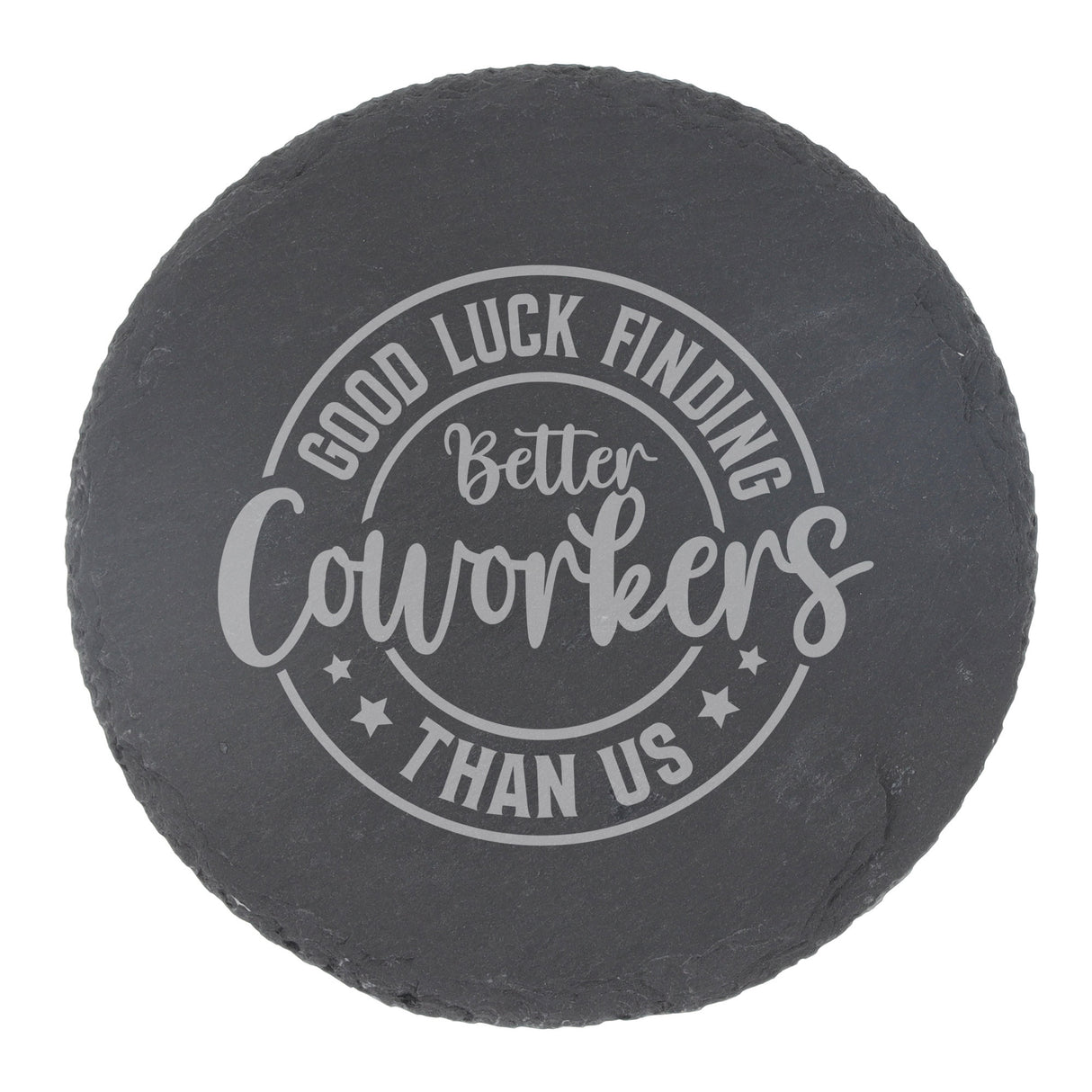 “Better Coworker” Engraved Whisky Glass & Coaster – Coworker Gift