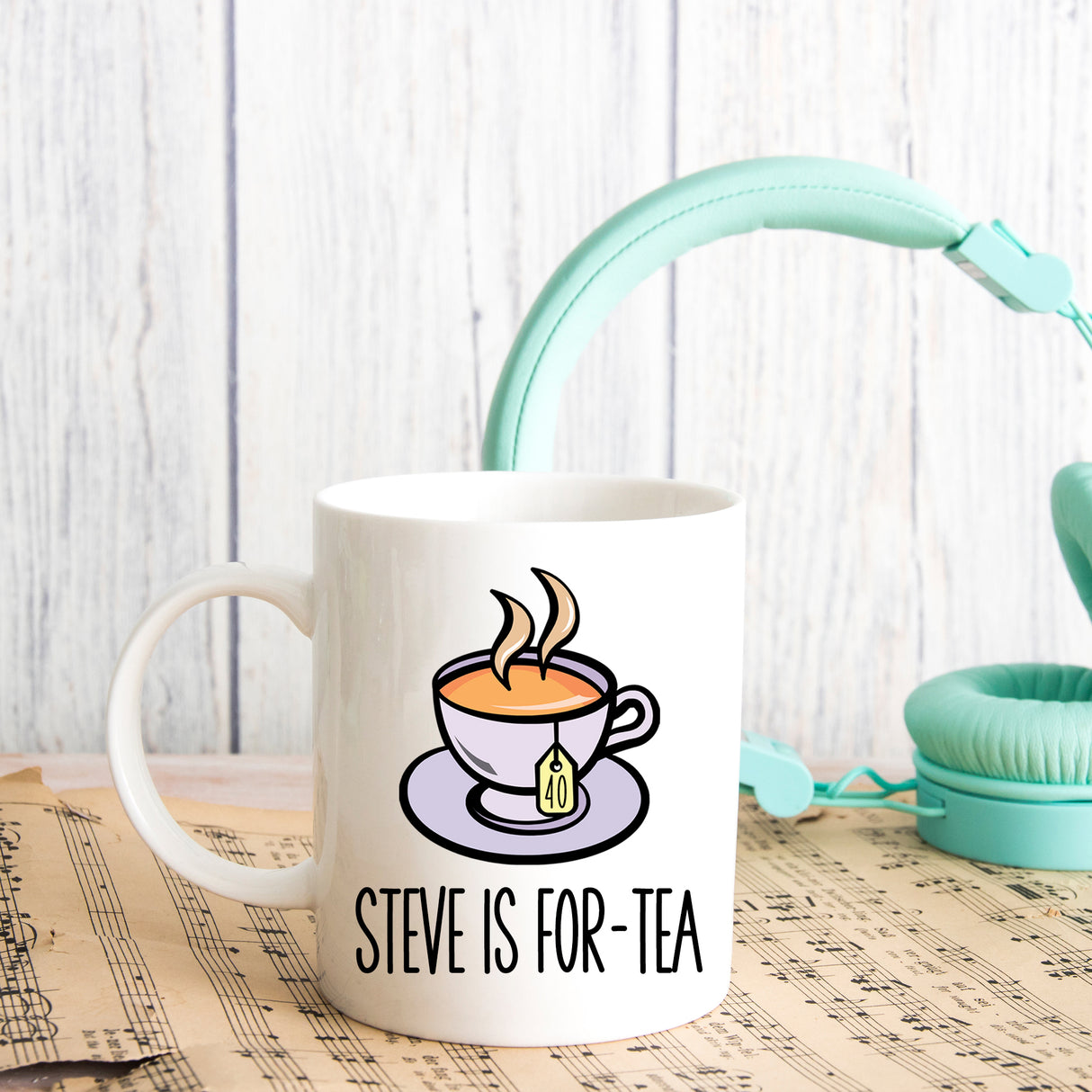I Am Four-Tea Personalised 40th Birthday Ceramic Mug – Funny Gift for Tea Lovers