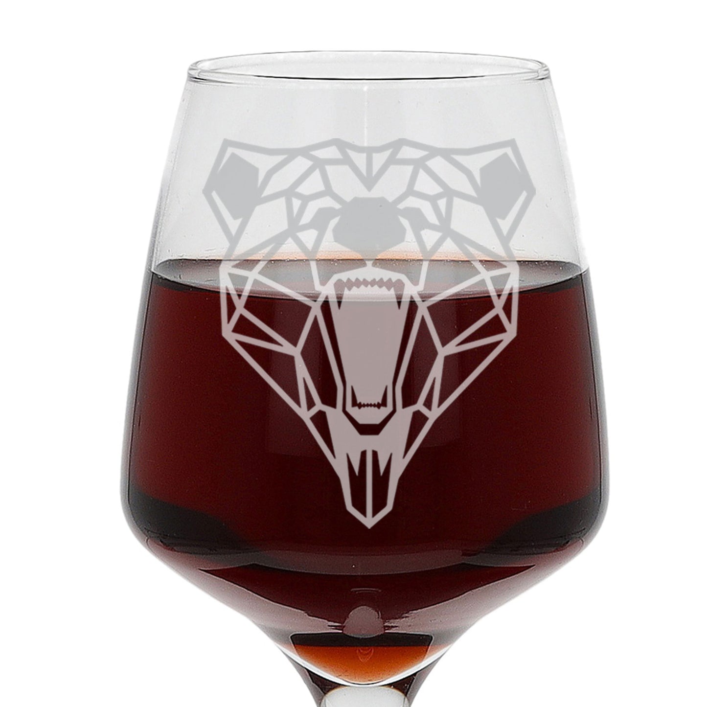 Grizzly Bear Engraved Wine Glass - Always Looking Good -
