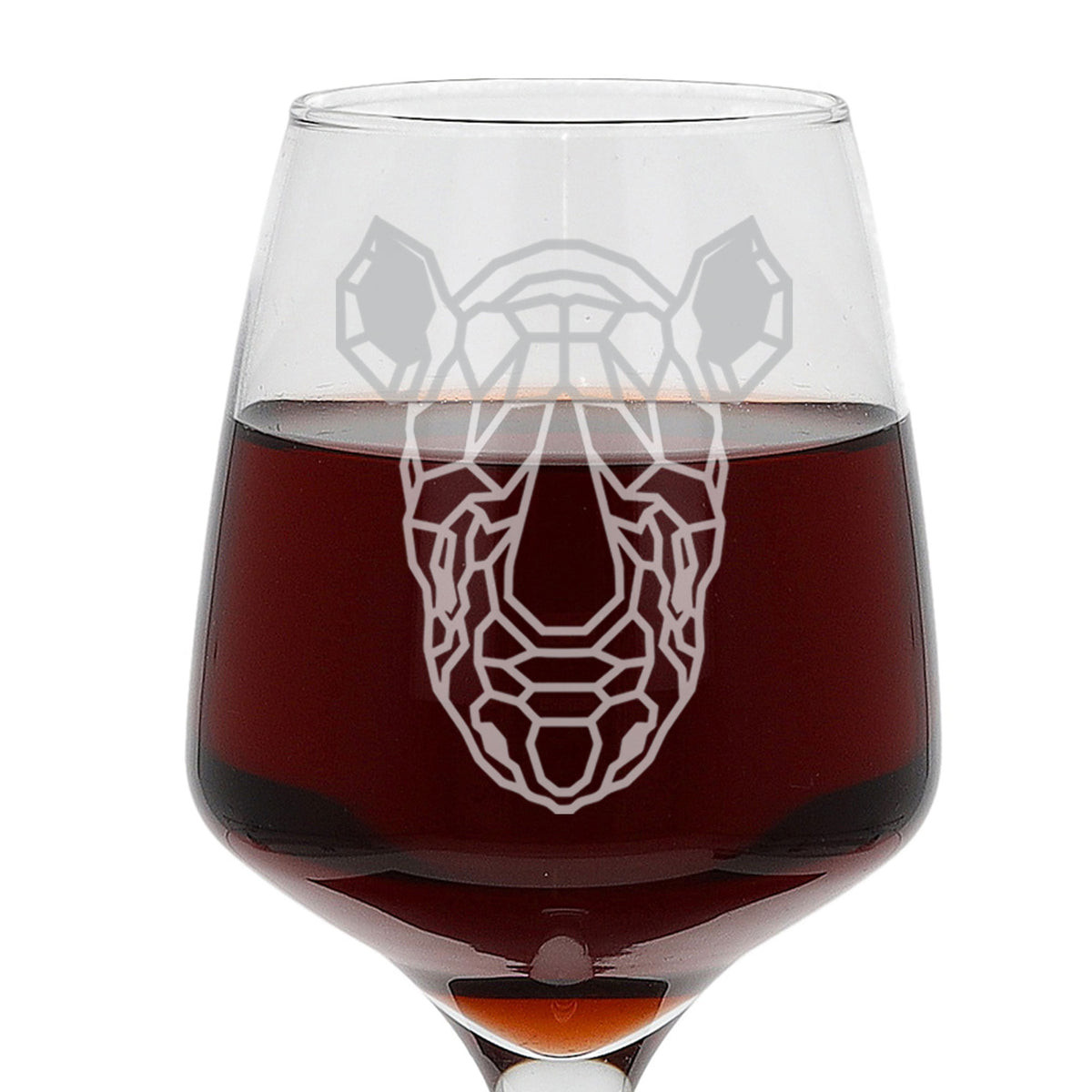 Rhino Engraved Wine Glass - Always Looking Good -
