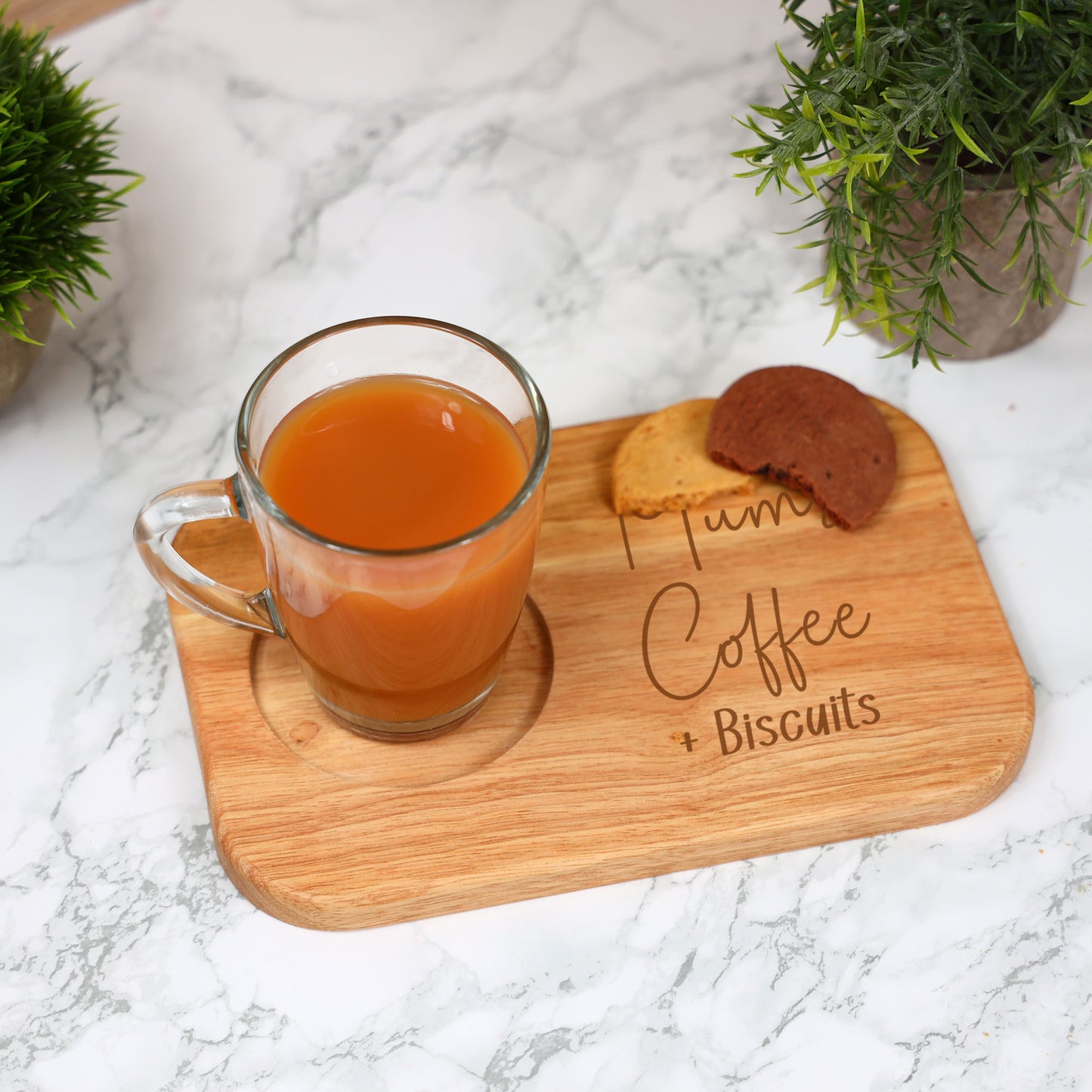Personalised Mum’s Coffee & Biscuit Board with Optional Mug