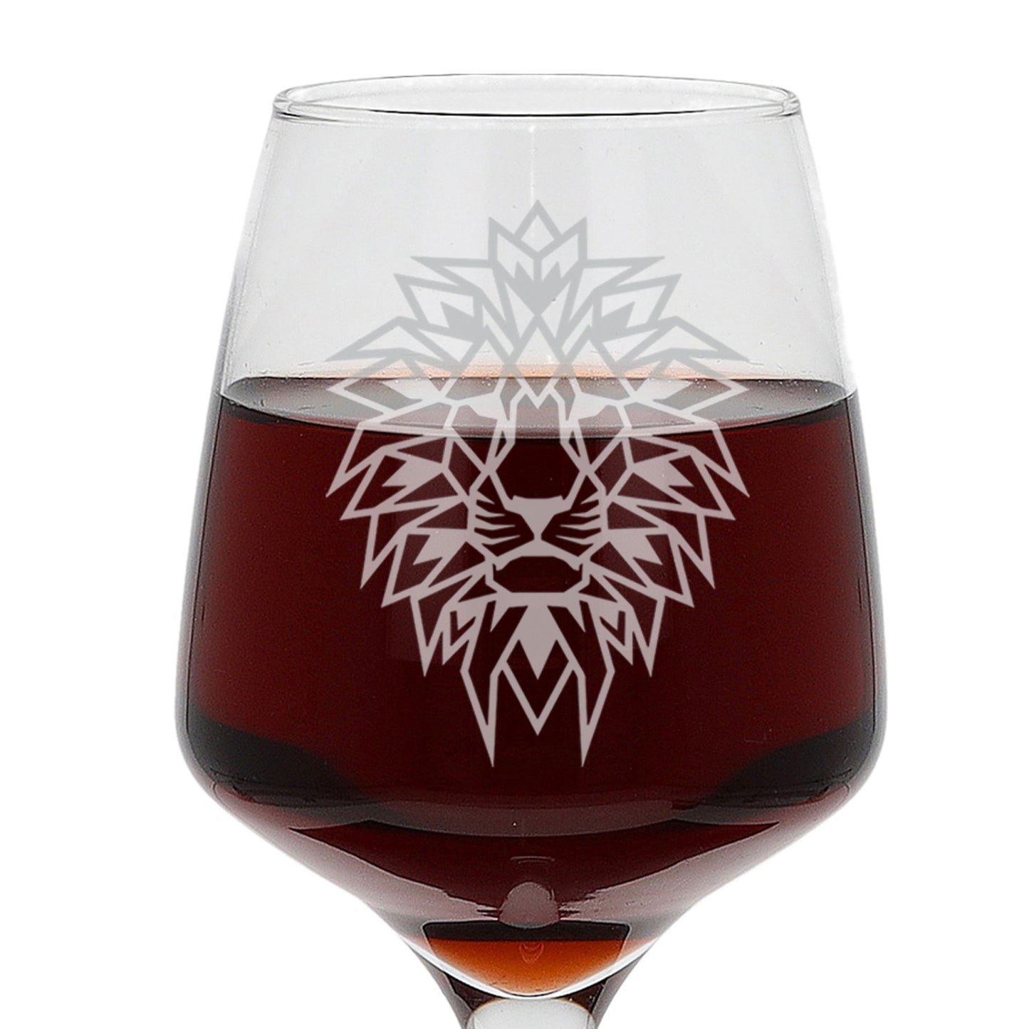 Lion Engraved Wine Glass - Always Looking Good -