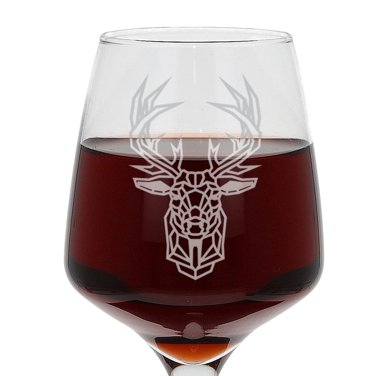 Stag Engraved Wine Glass - Always Looking Good -