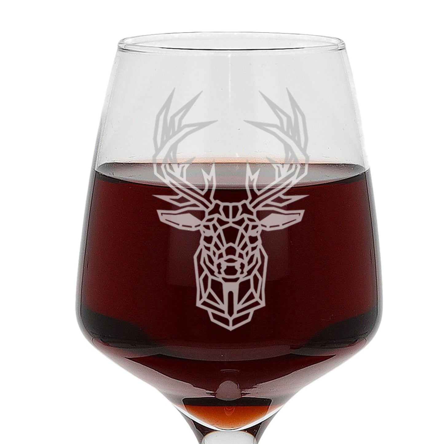 Stag Engraved Wine Glass - Always Looking Good -