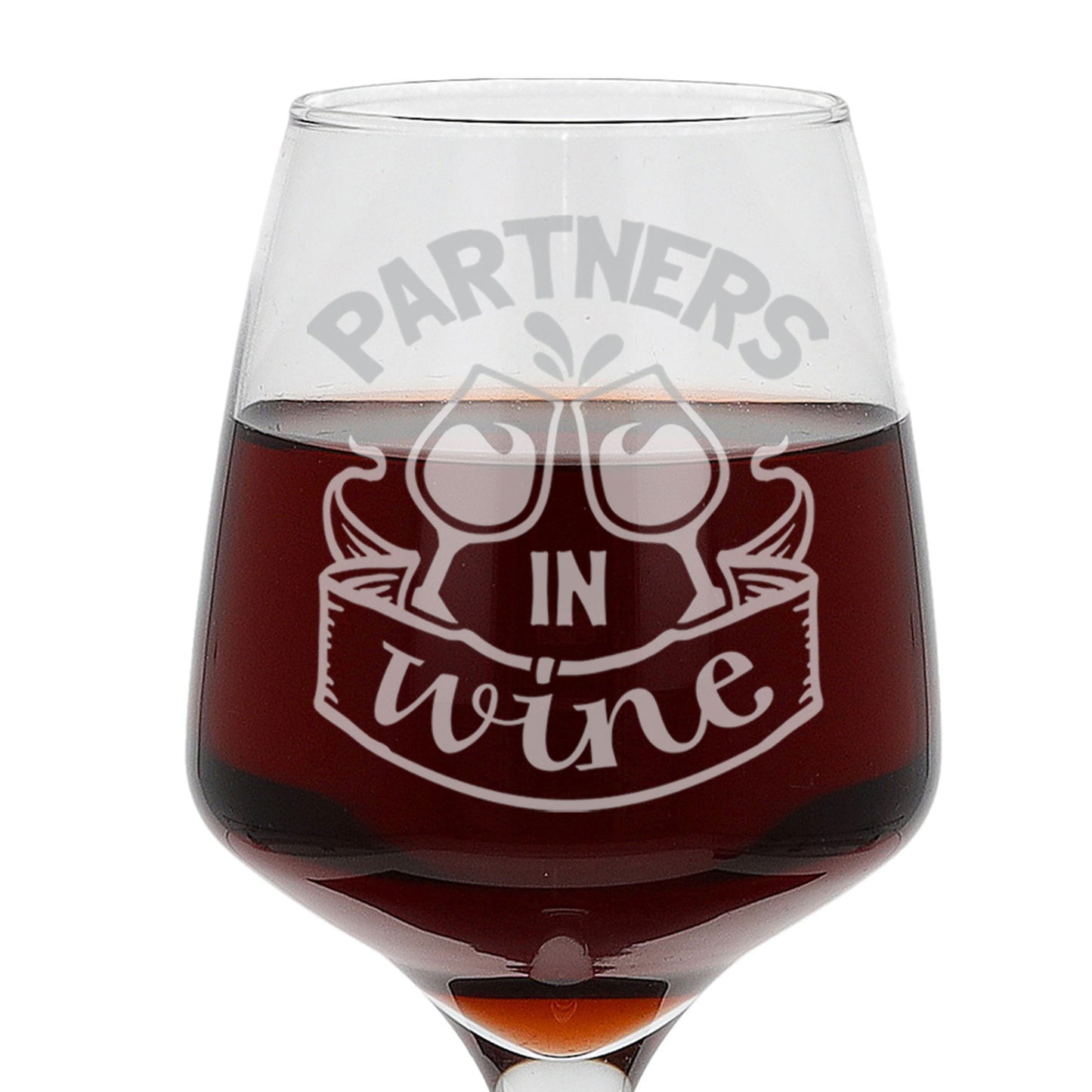 Partners In Wine Engraved Wine Glass and/or Coaster Set - Always Looking Good -