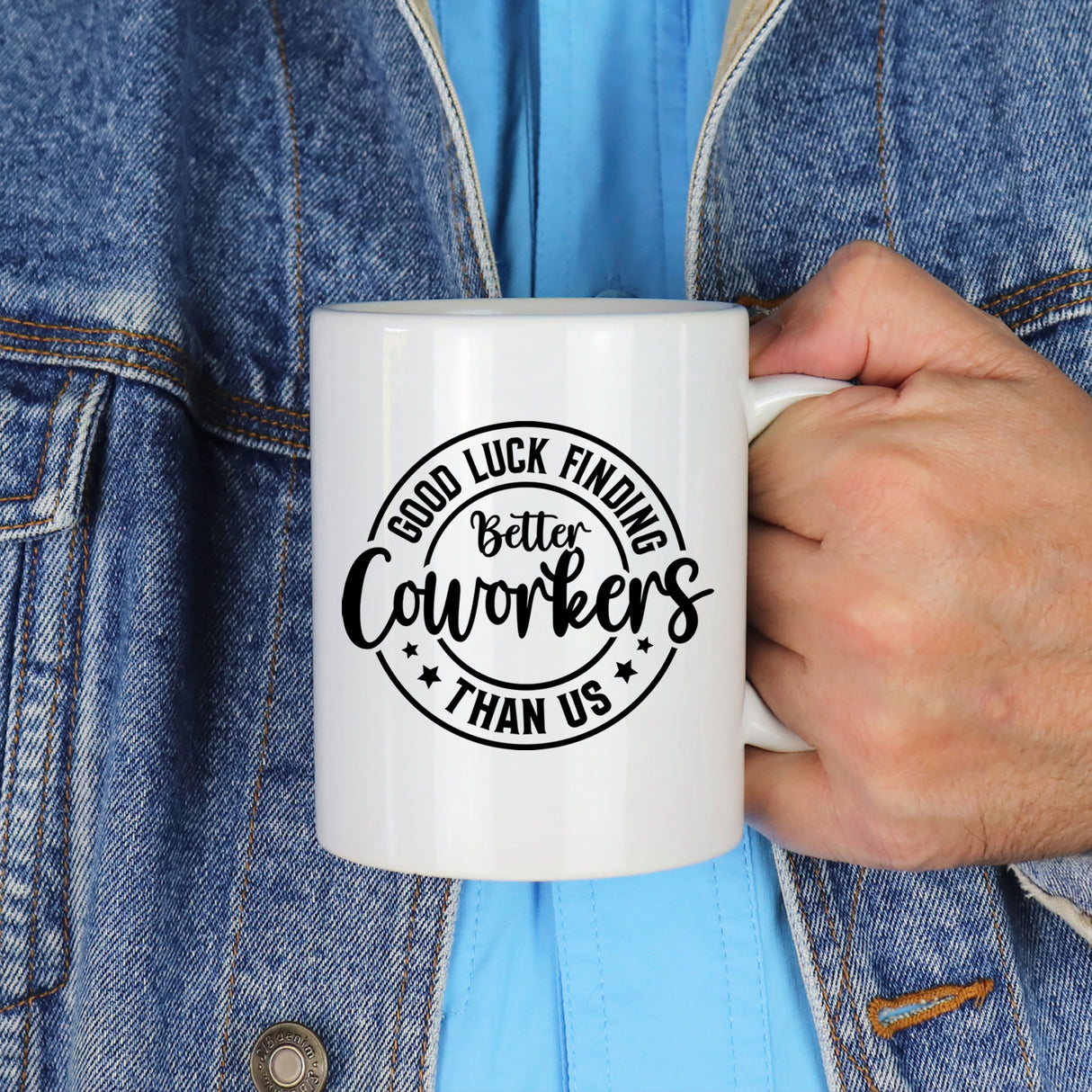Good Luck Finding Better Coworker Than Us Ceramic Mug – Colleague Leaving Gift