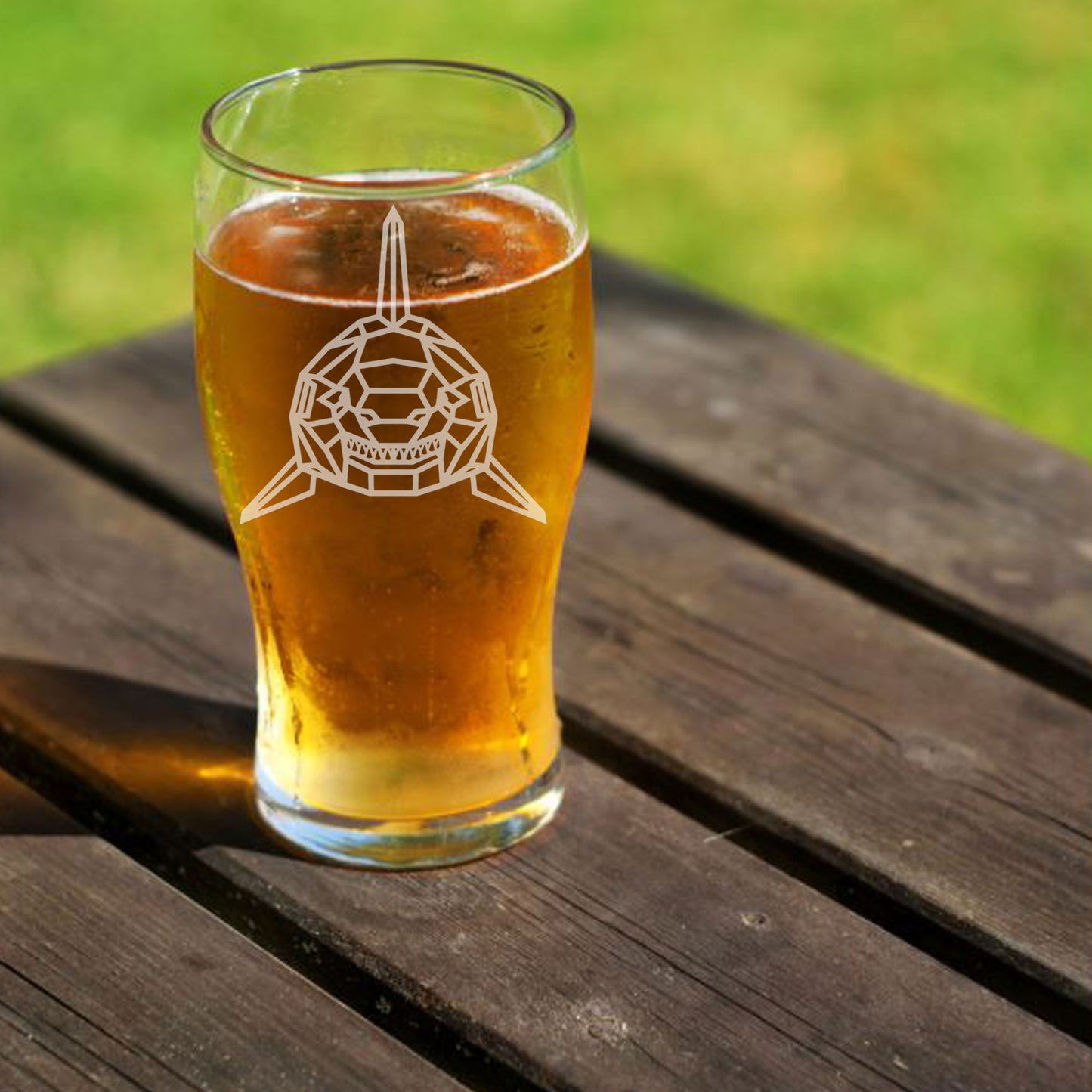 Shark Engraved Beer Pint Glass - Always Looking Good -