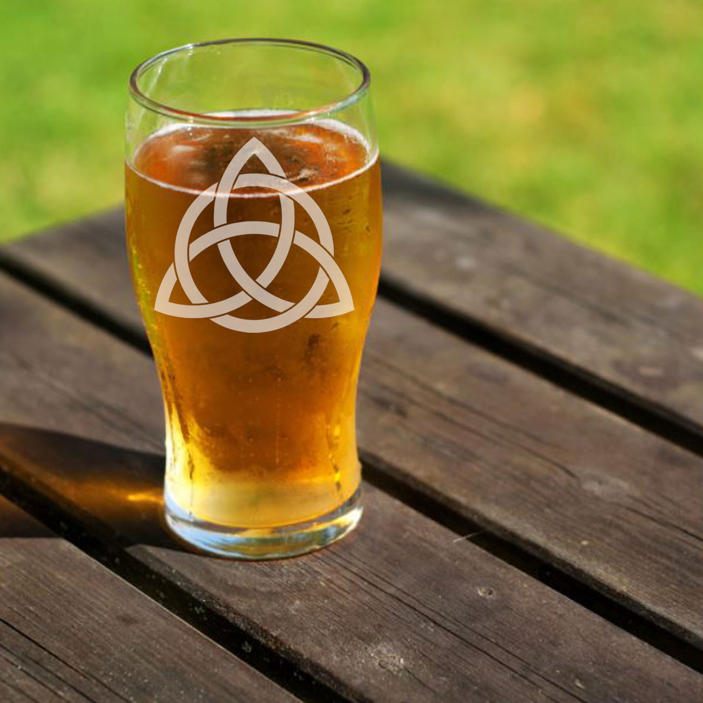 Celtic Knot Engraved Beer Pint Glass and/or Coaster Set - Always Looking Good - engraved pint beer glasses