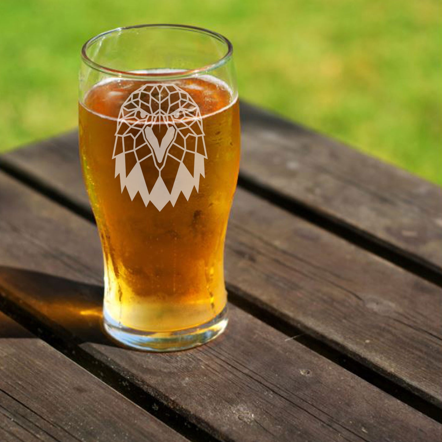 Eagle Engraved Beer Pint Glass - Always Looking Good - beer glass gift set