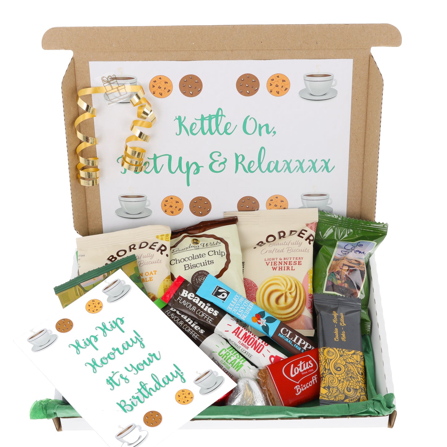 Afternoon Tea and Biscuit Hamper Letterbox Gift Box For Biscuit Lovers!
